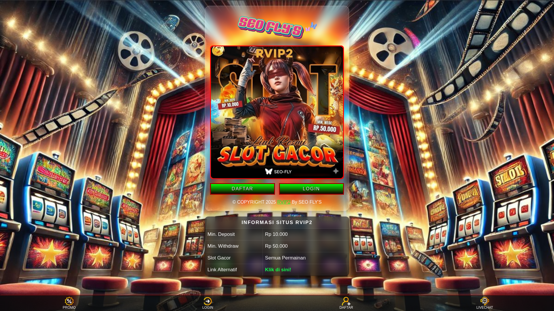 website screenshot of https://rvip2-slot-premium.pages.dev/