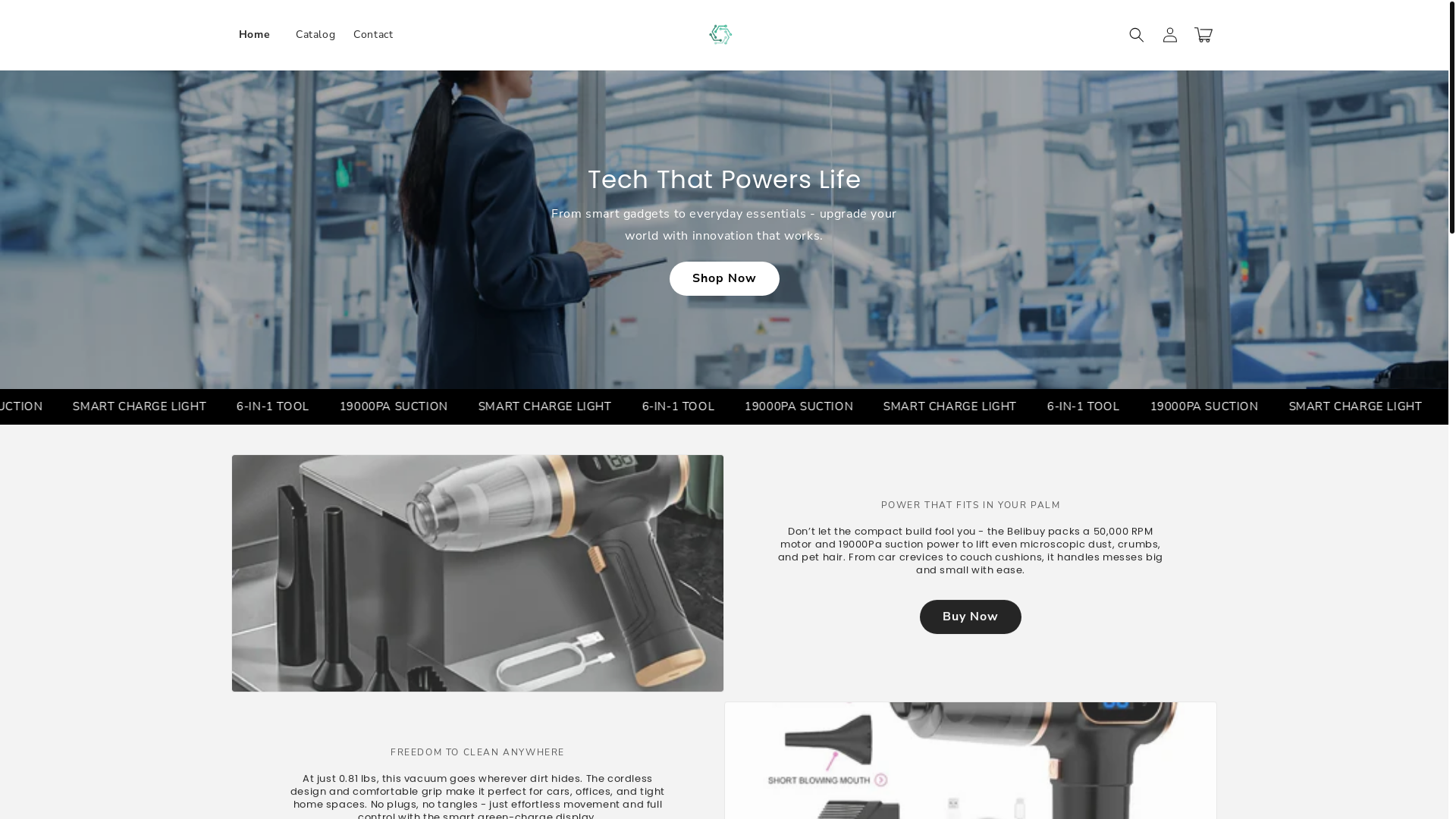 website screenshot of https://shop-trendova.com/