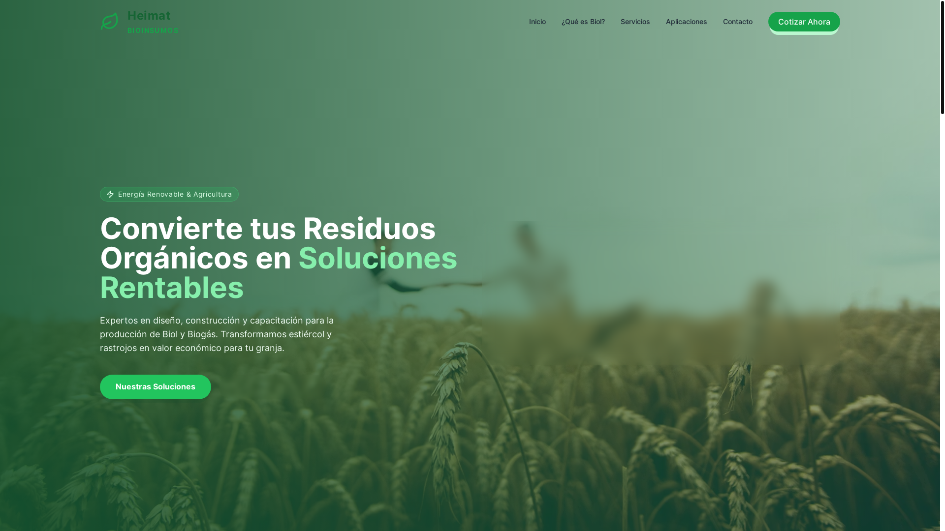 website screenshot of https://heimatbiol.com/