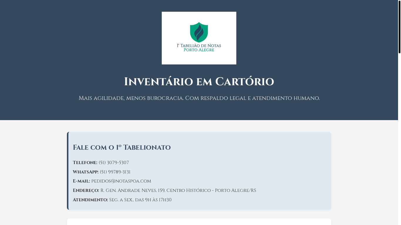 website screenshot of https://inventarioextrajudicial.pages.dev/