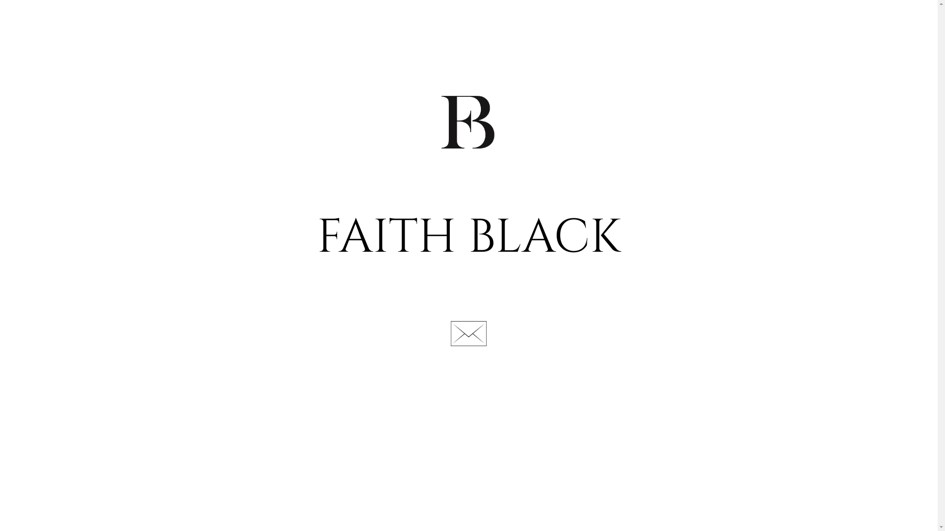 website screenshot of https://faithblack.com/