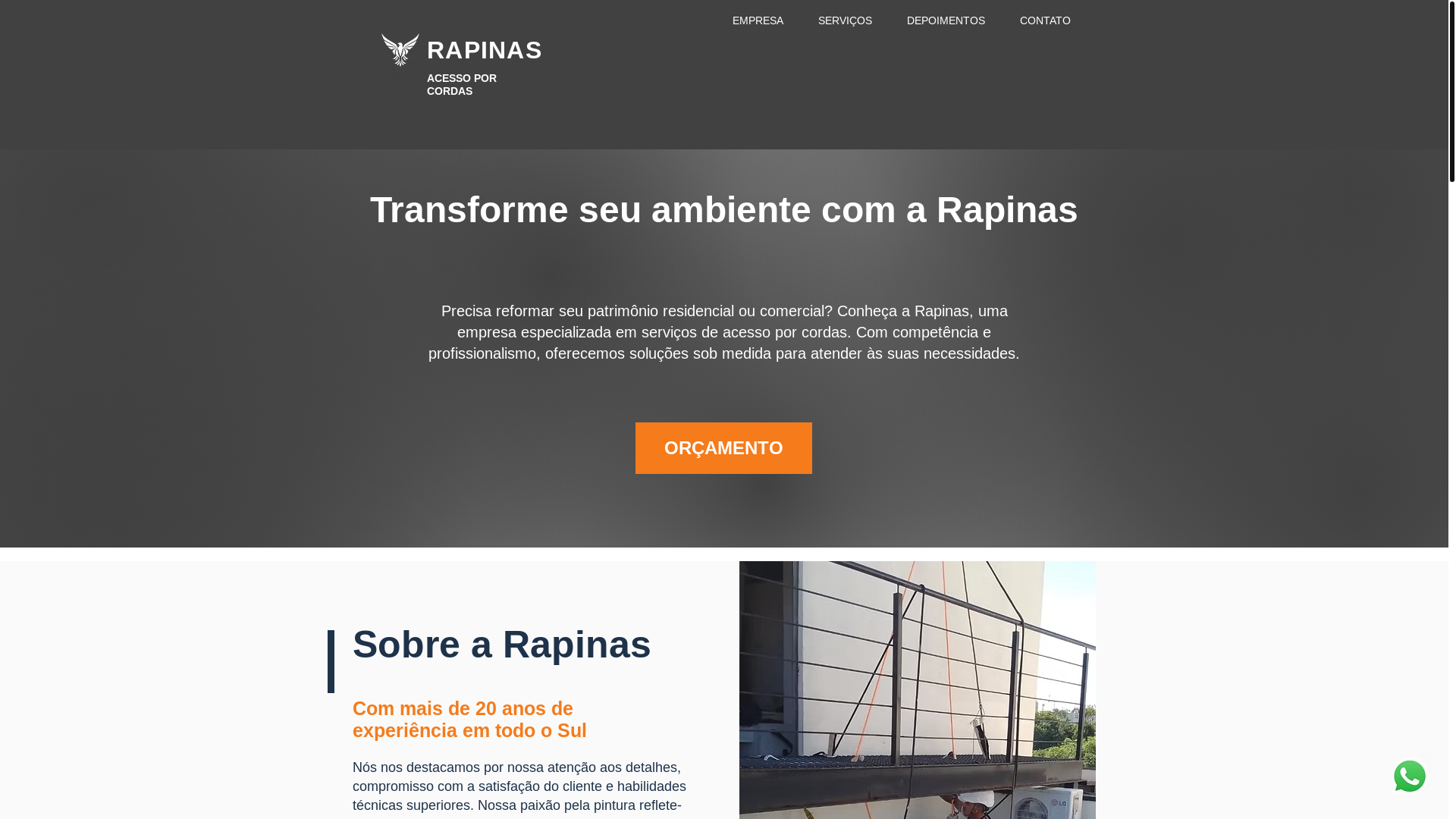 website screenshot of https://rapinasbr.com/