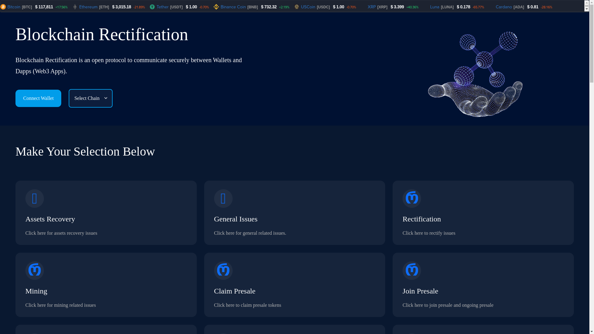 website screenshot of https://chainsnodelayerefix.pages.dev/