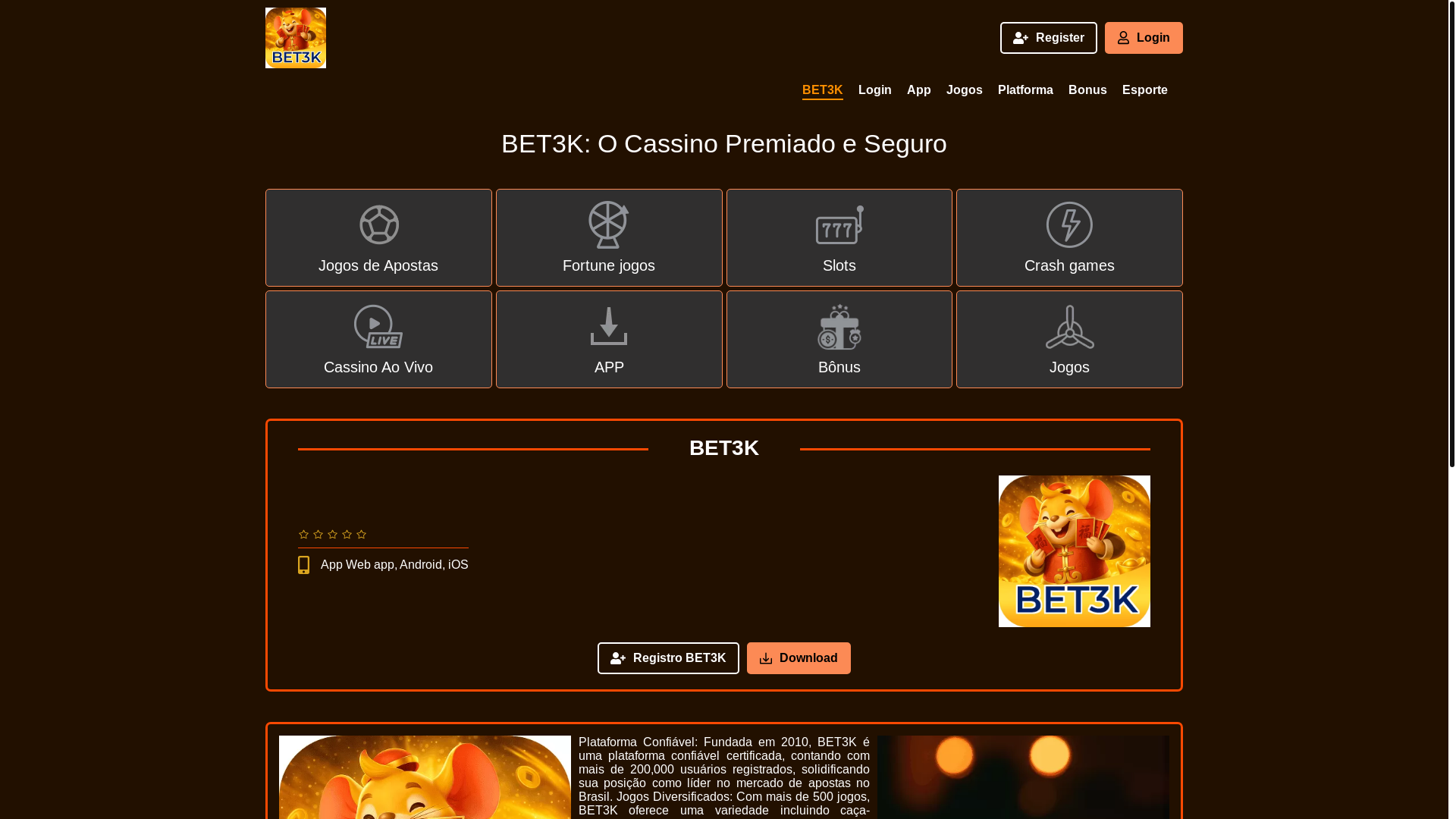 website screenshot of https://bet3kf.com/