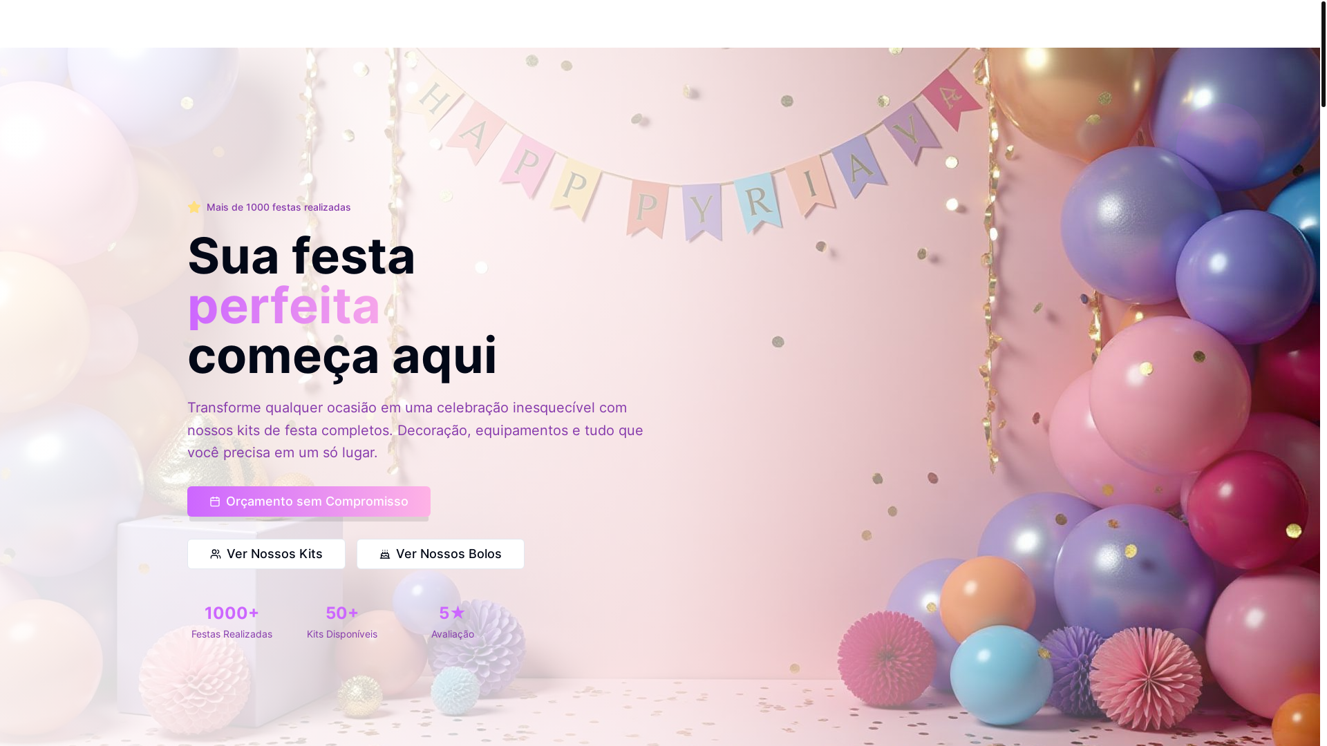 website screenshot of https://festa-agendada-facil.pages.dev/