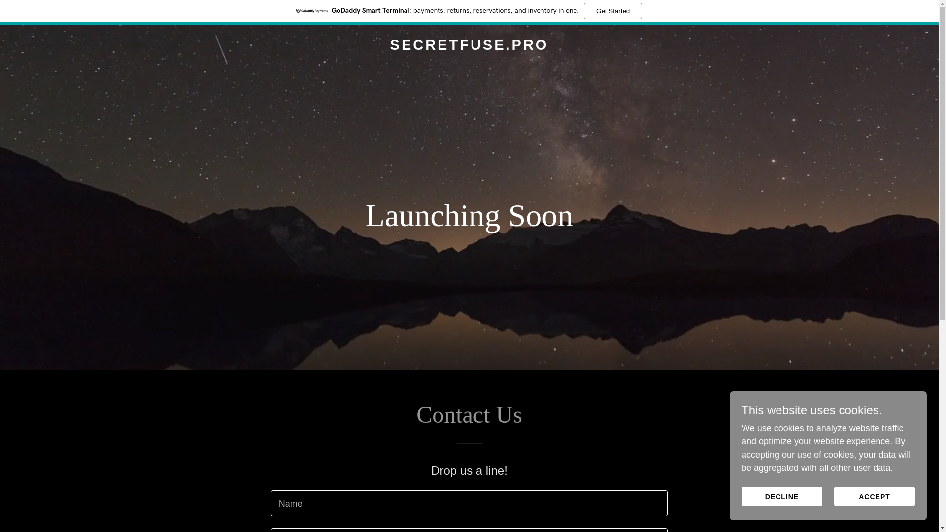 website screenshot of https://secretfuse.pro/