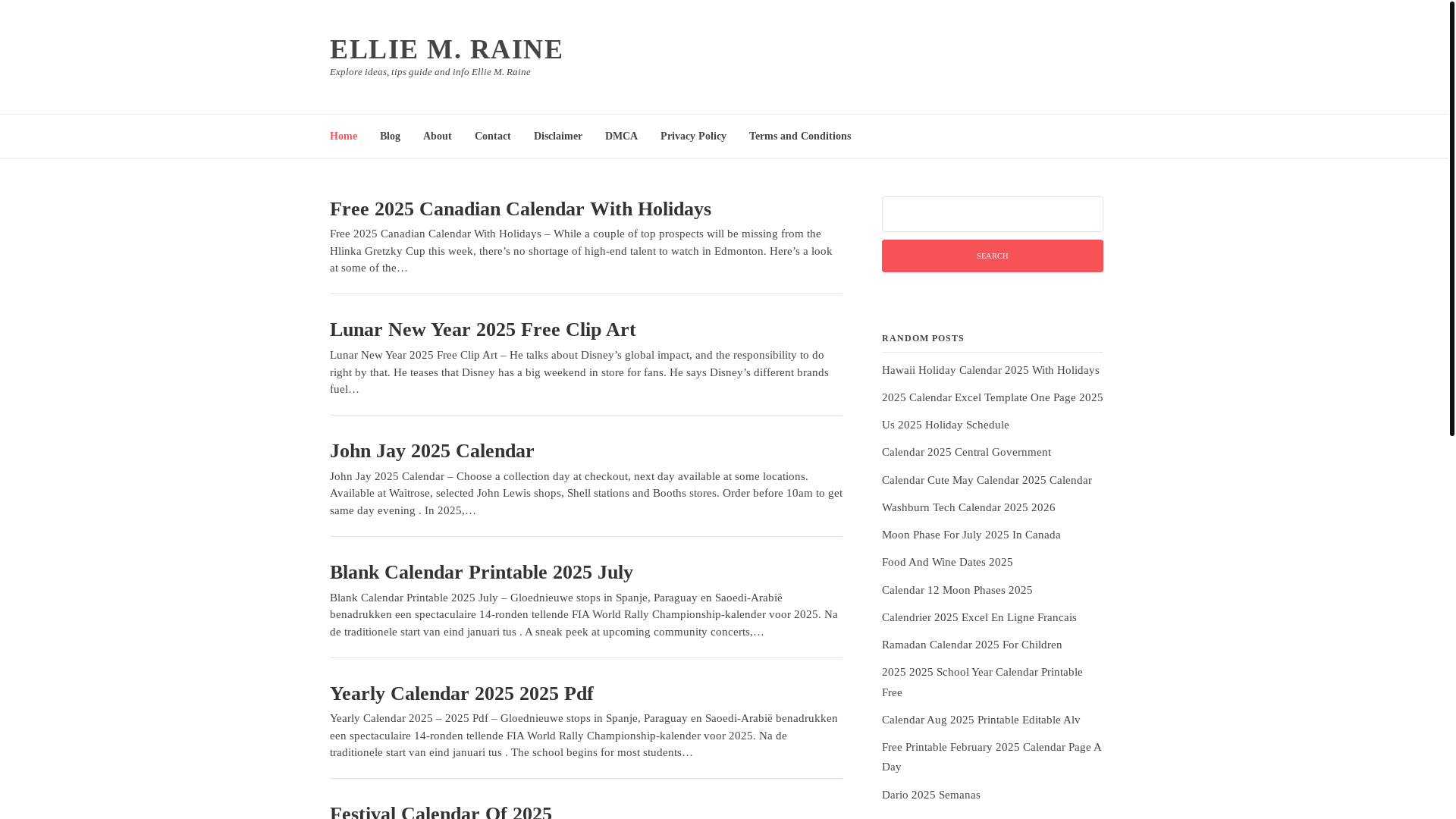 website screenshot of https://elliemraine.pages.dev/