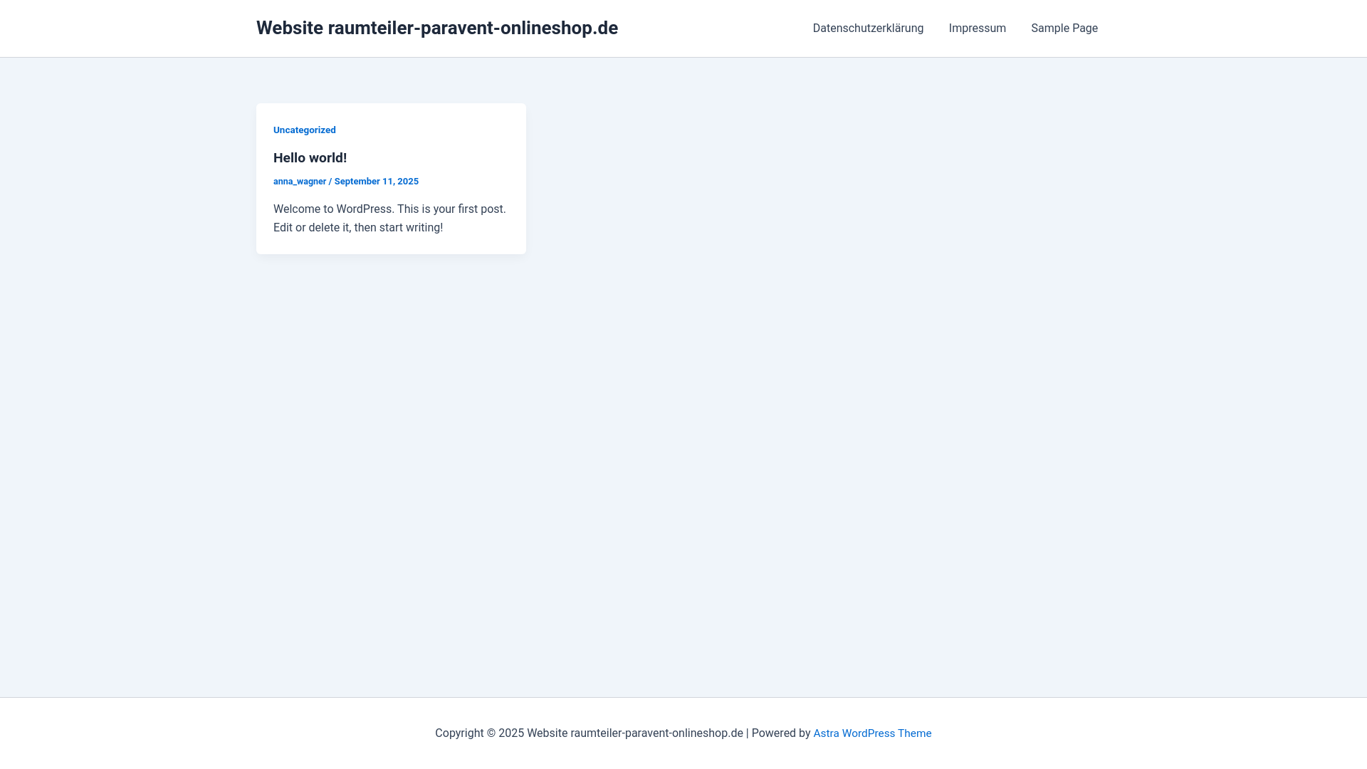 website screenshot of https://raumteiler-paravent-onlineshop.de/