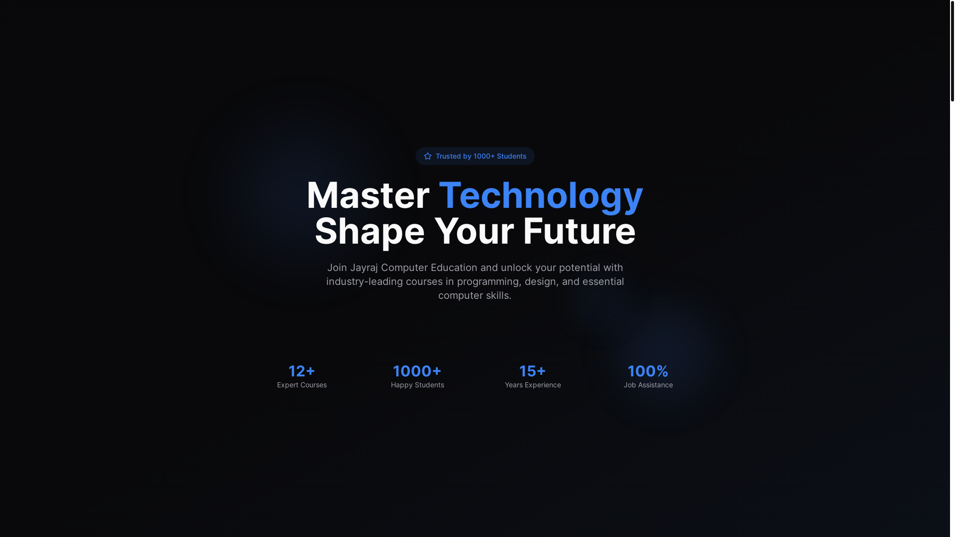 website screenshot of https://jayrajcomputereducation.app/