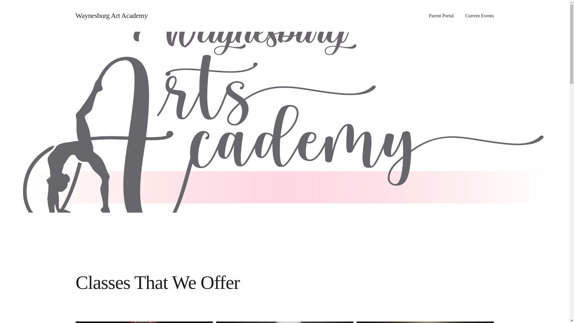 website screenshot of https://waynesburgartacademy.com/