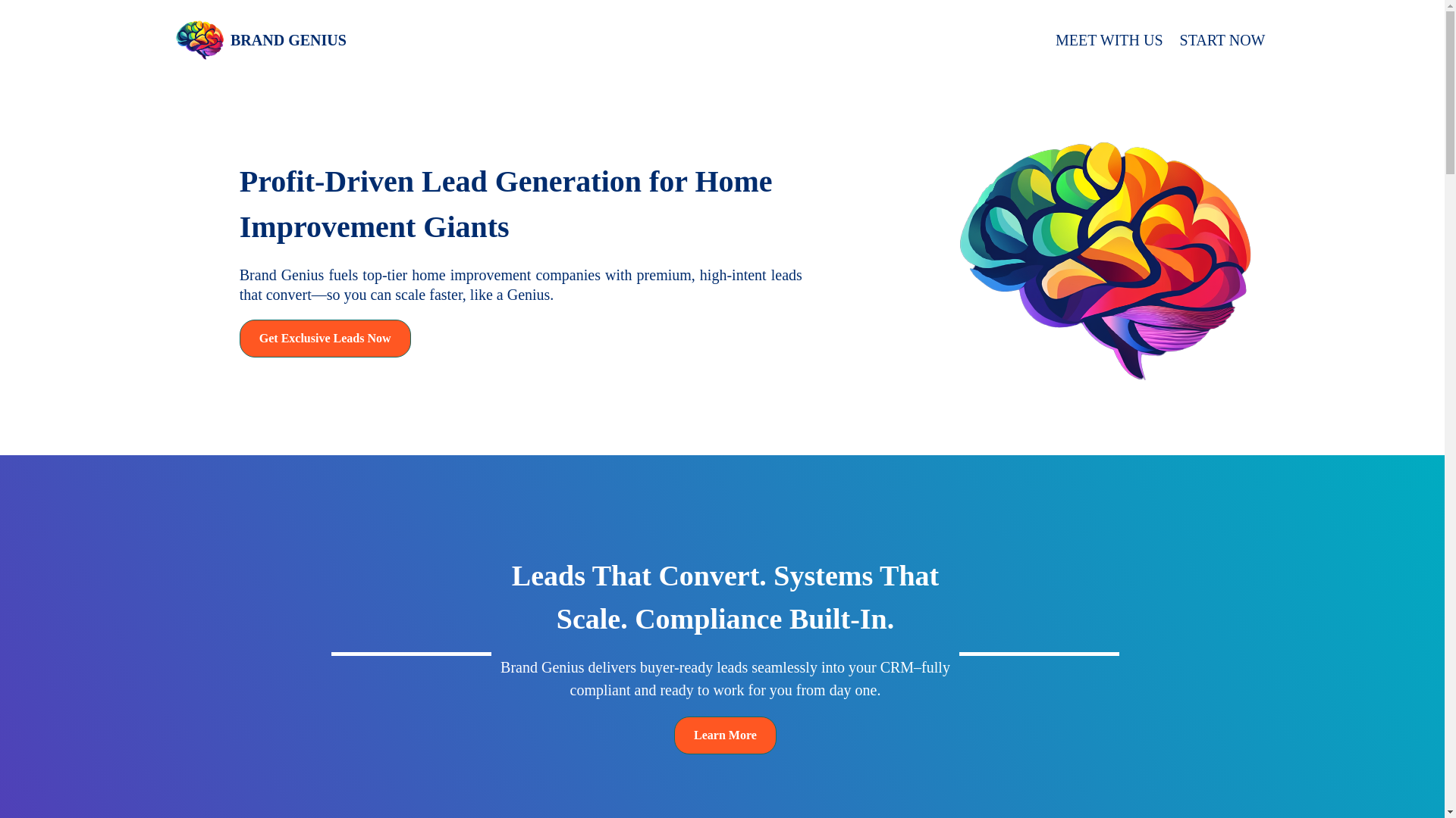 website screenshot of https://teambrandgenius.org/