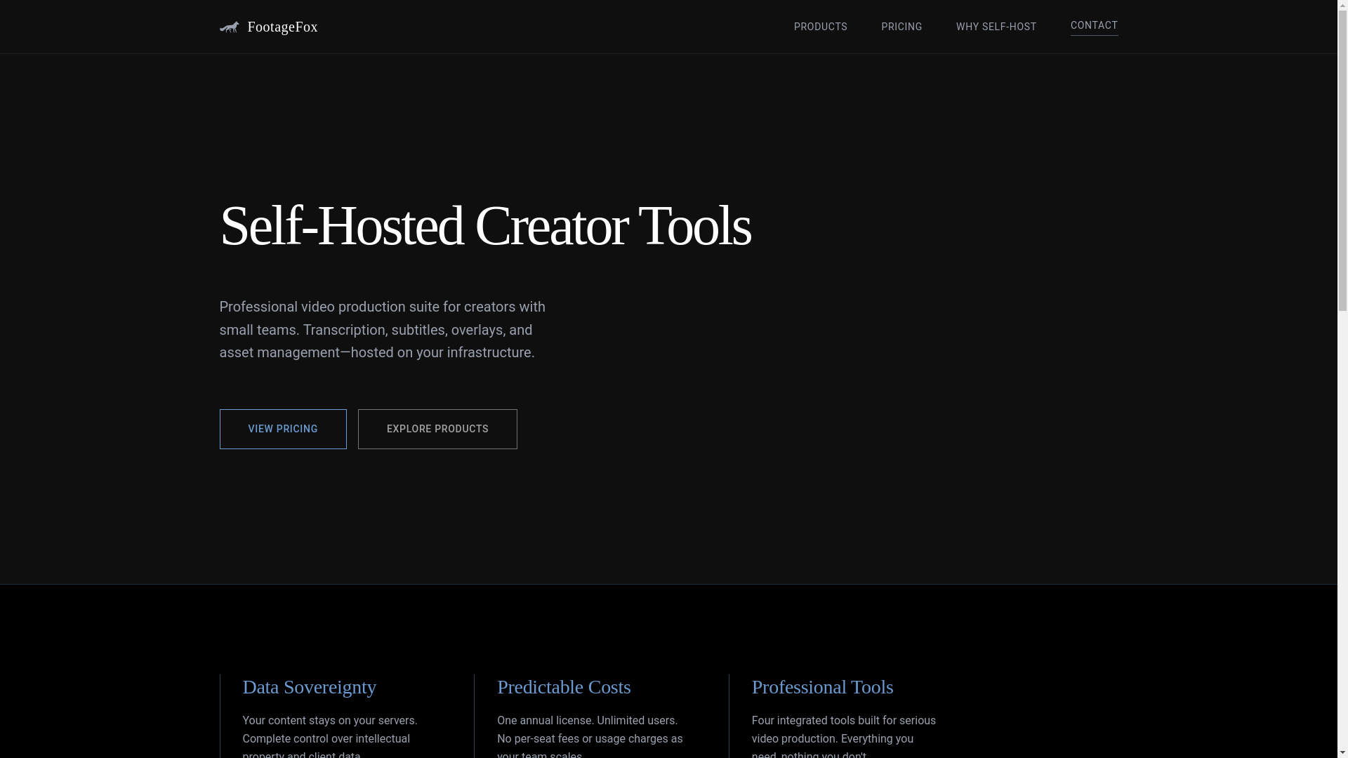 website screenshot of https://footagefox-site.pages.dev/
