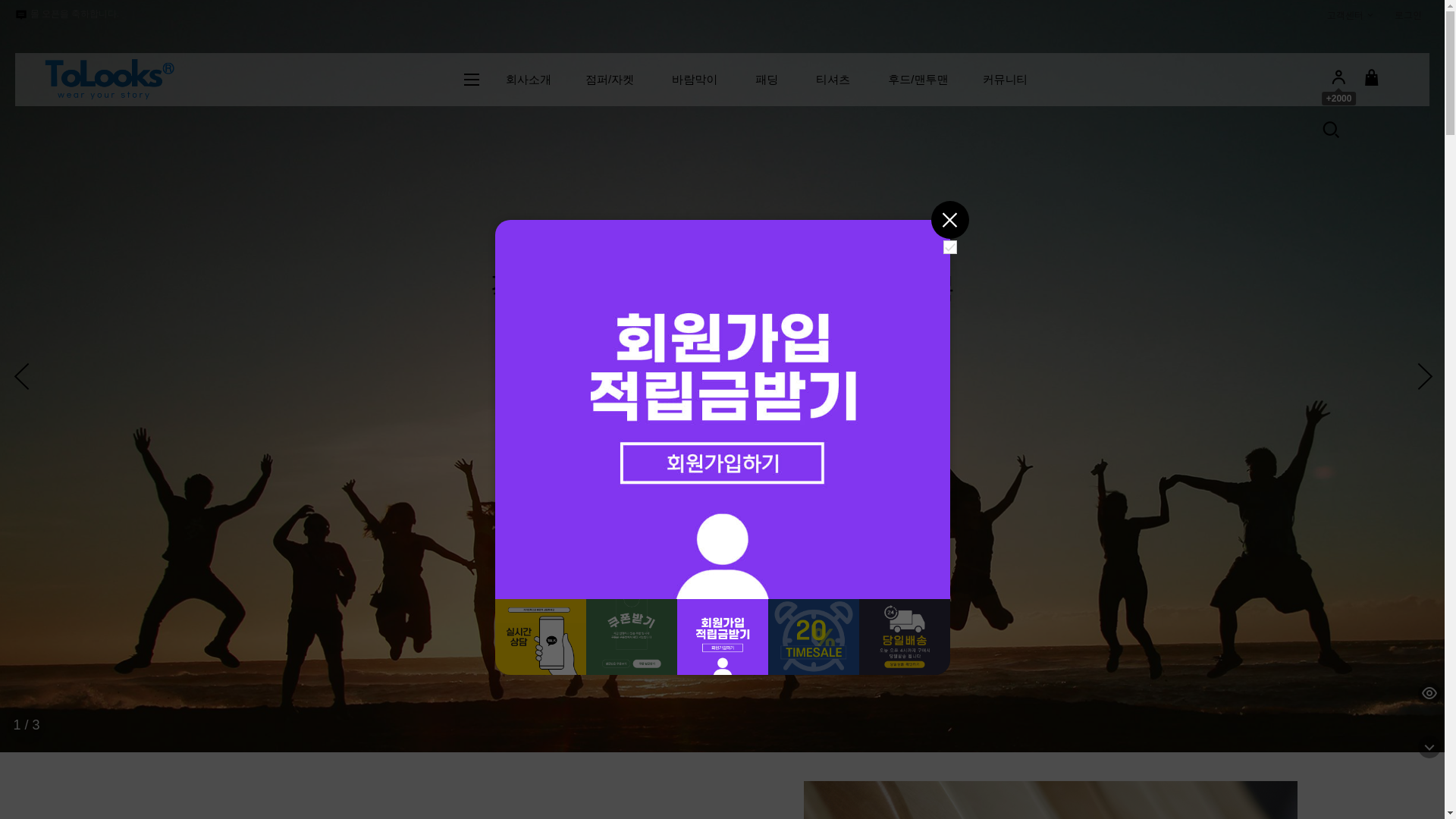 website screenshot of https://tolooks.co.kr/