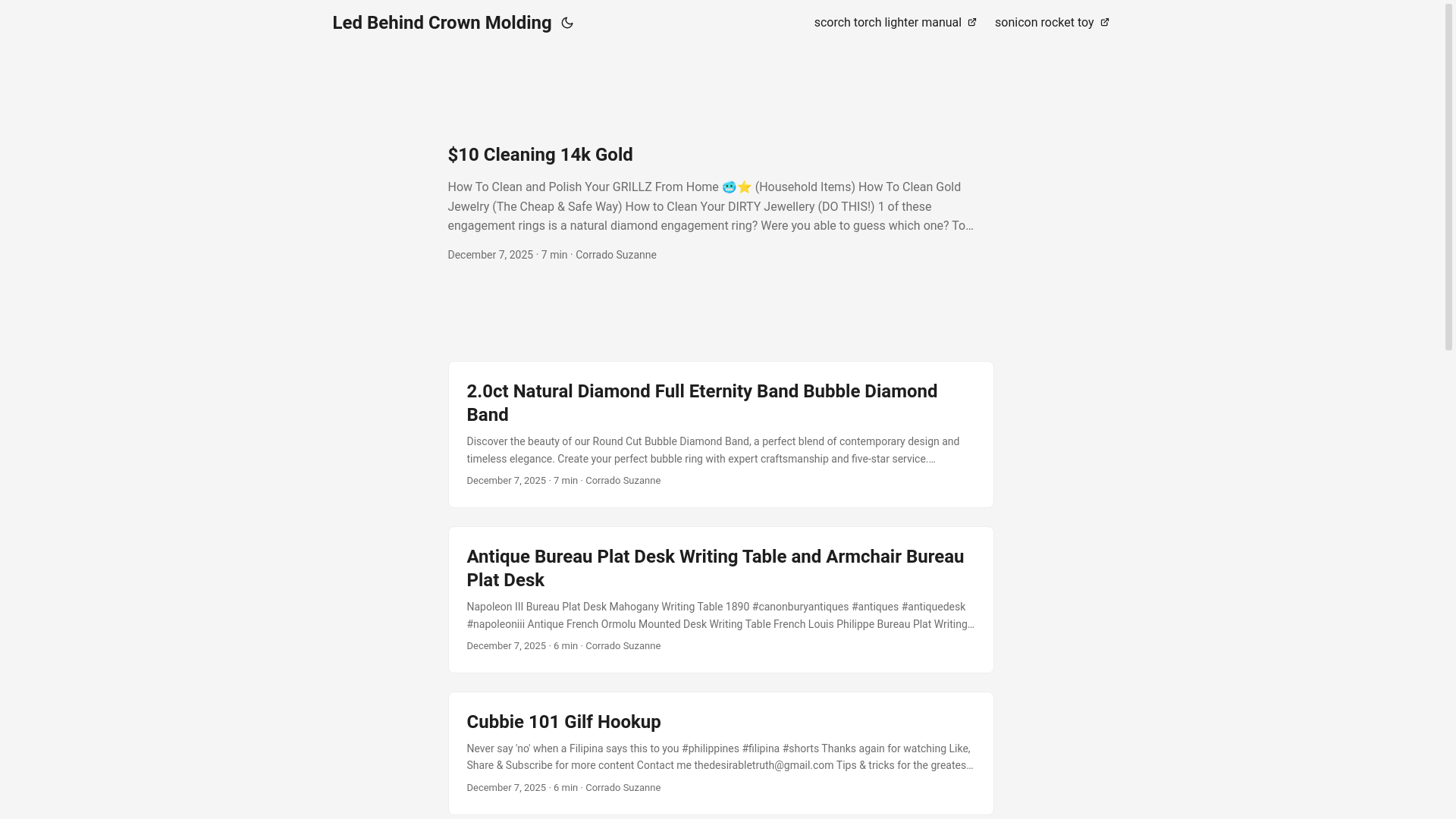website screenshot of https://ledbehindcrownmolding.pages.dev/