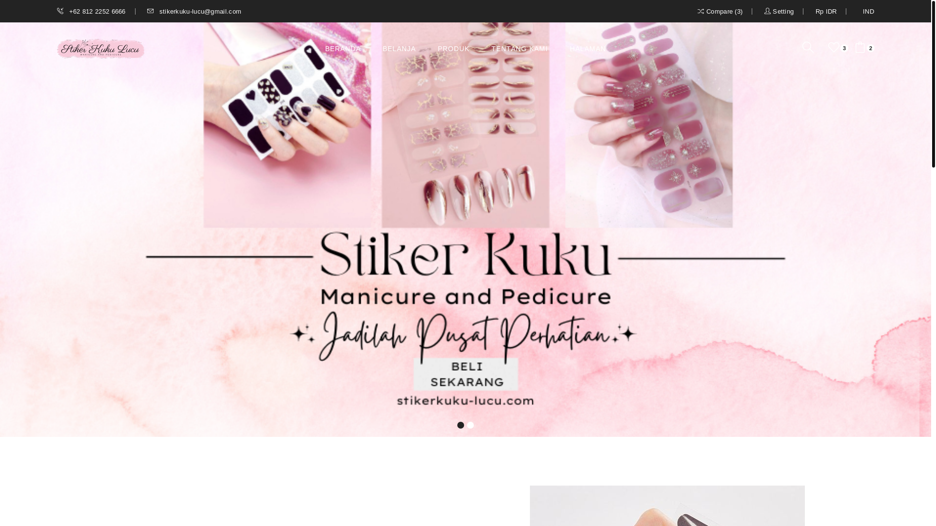 website screenshot of https://stikerkuku-lucu.pages.dev/