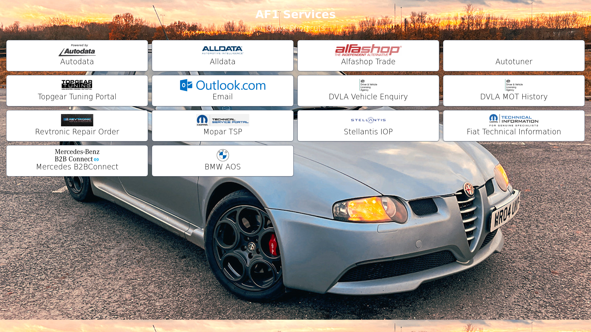 website screenshot of https://garage-quick-shortcuts.pages.dev/