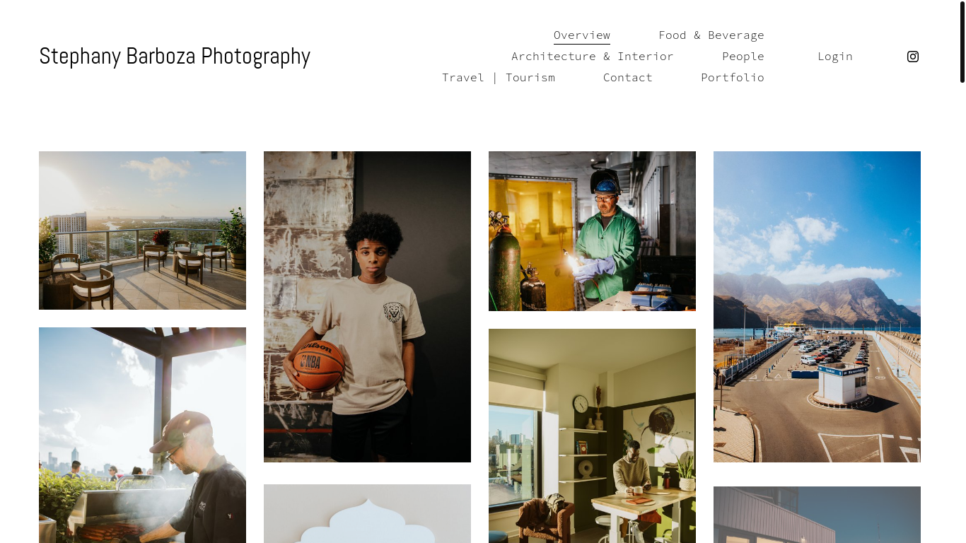website screenshot of https://stephanybarboza.com/