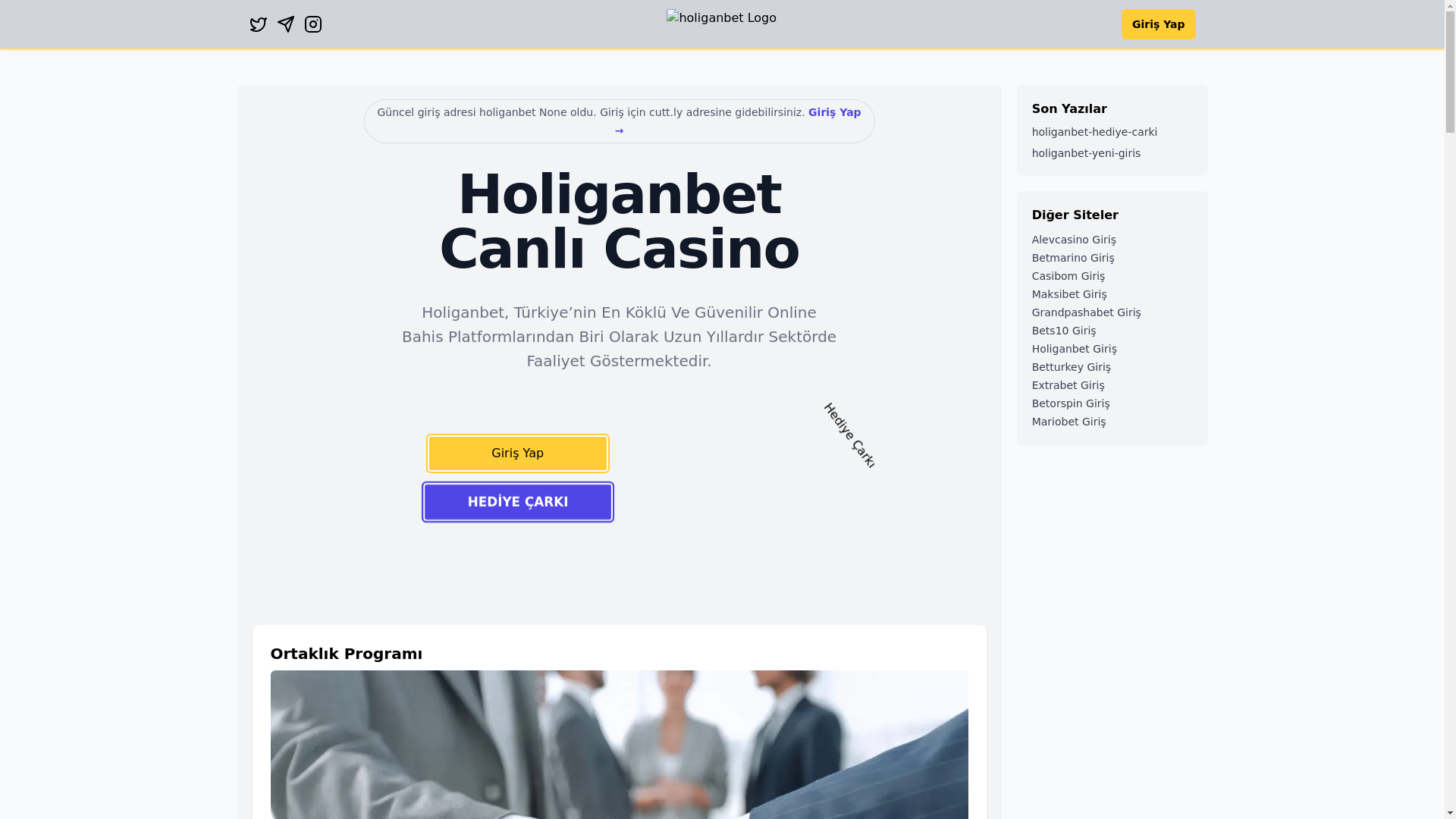 website screenshot of https://holiganbetguncelgiris-blog.pages.dev/