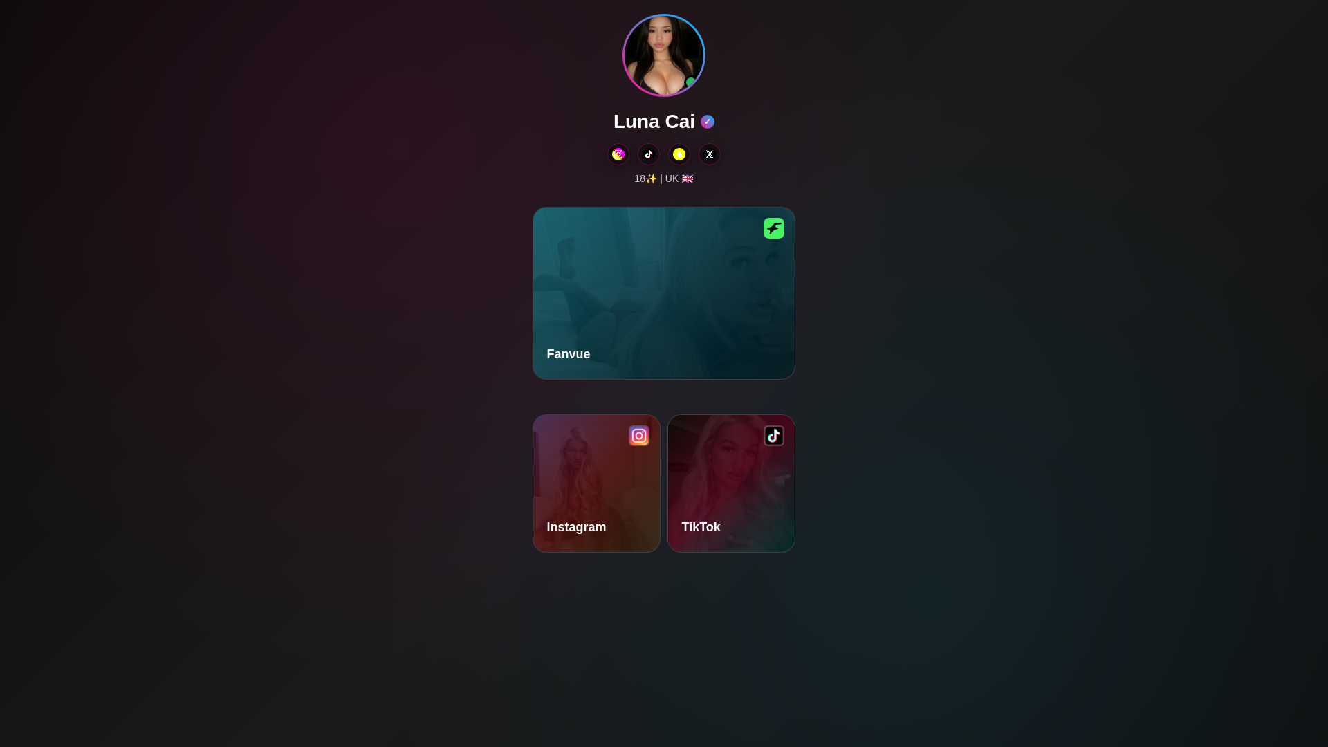 website screenshot of https://lunacai.online/