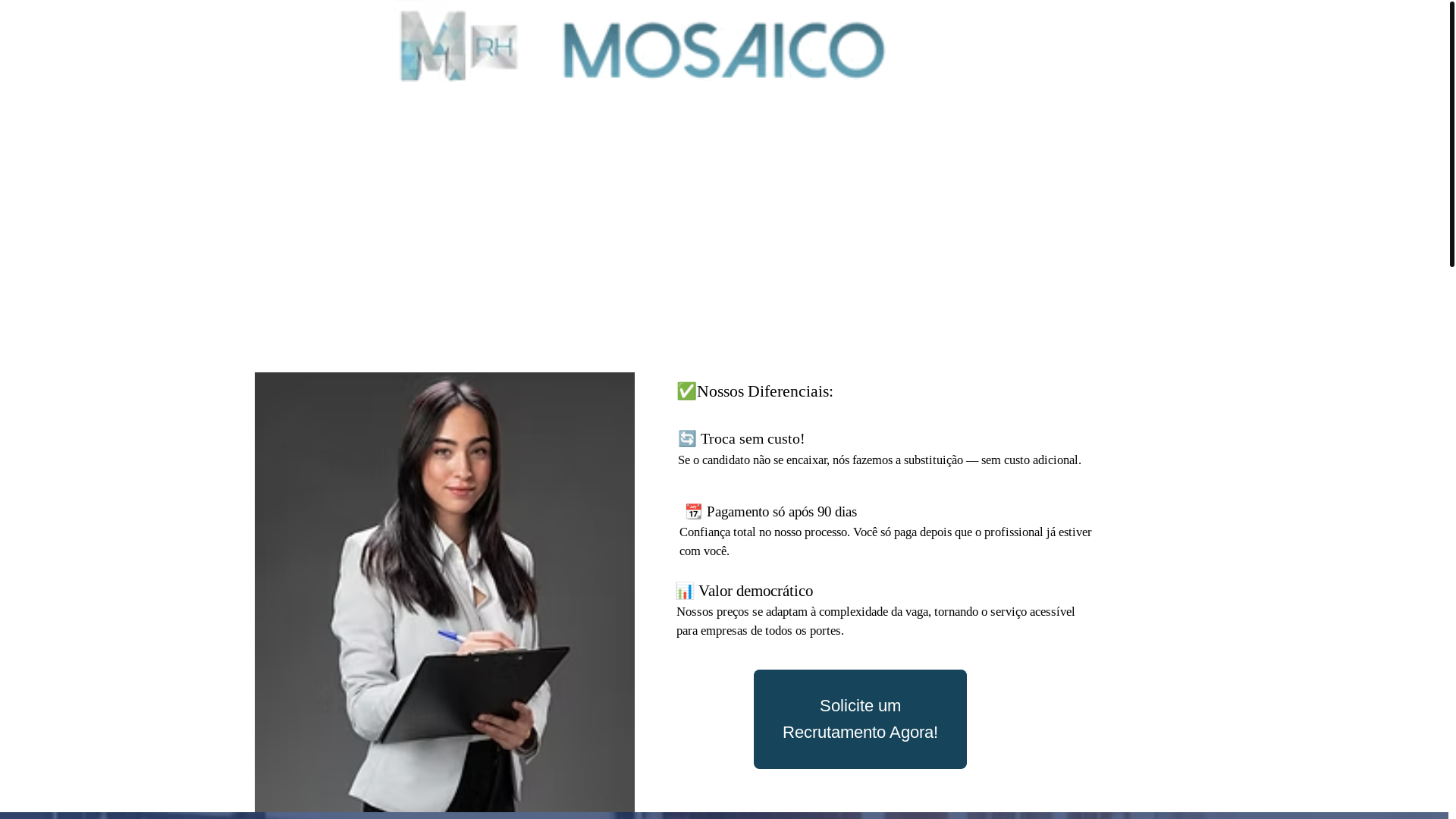 website screenshot of https://recrutamentoesolucao.com/