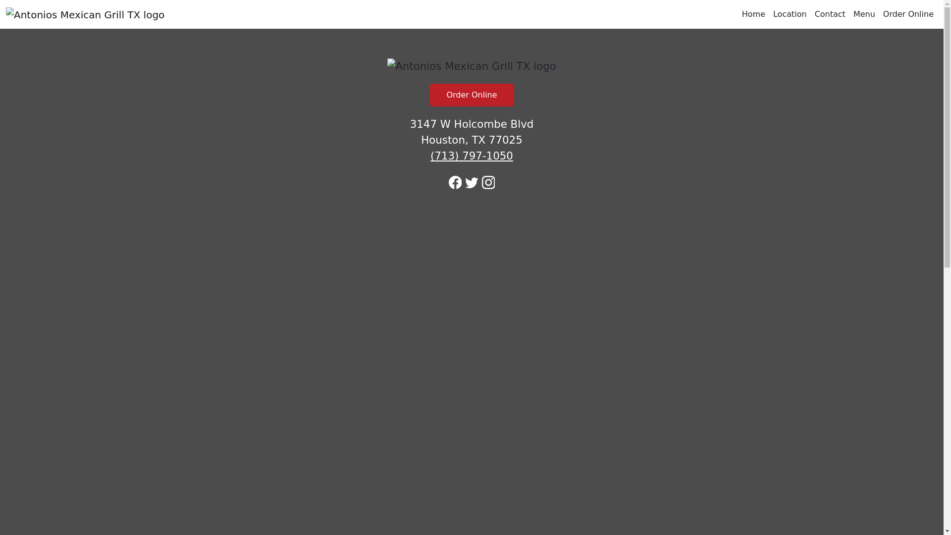 website screenshot of https://antoniosmexicangrilltx.com/