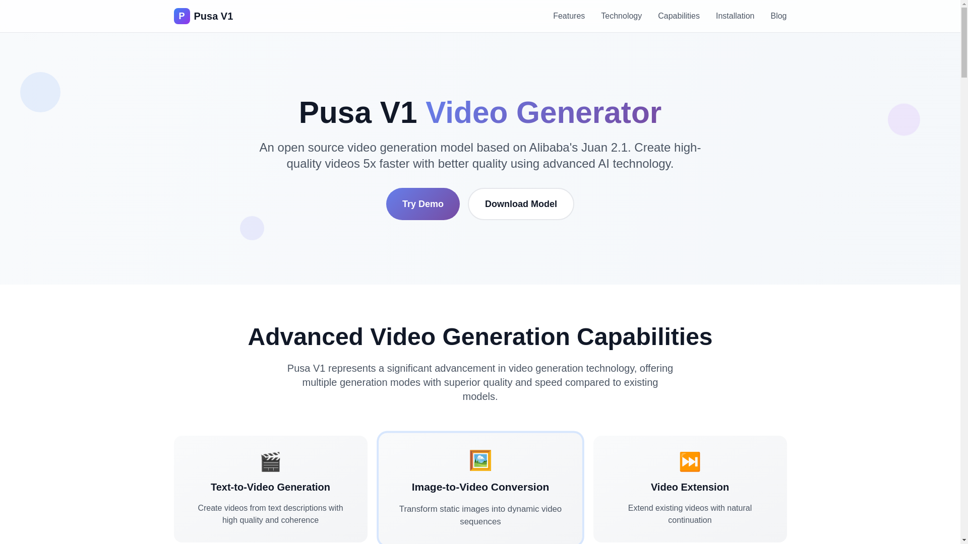 website screenshot of https://pusav1.com/