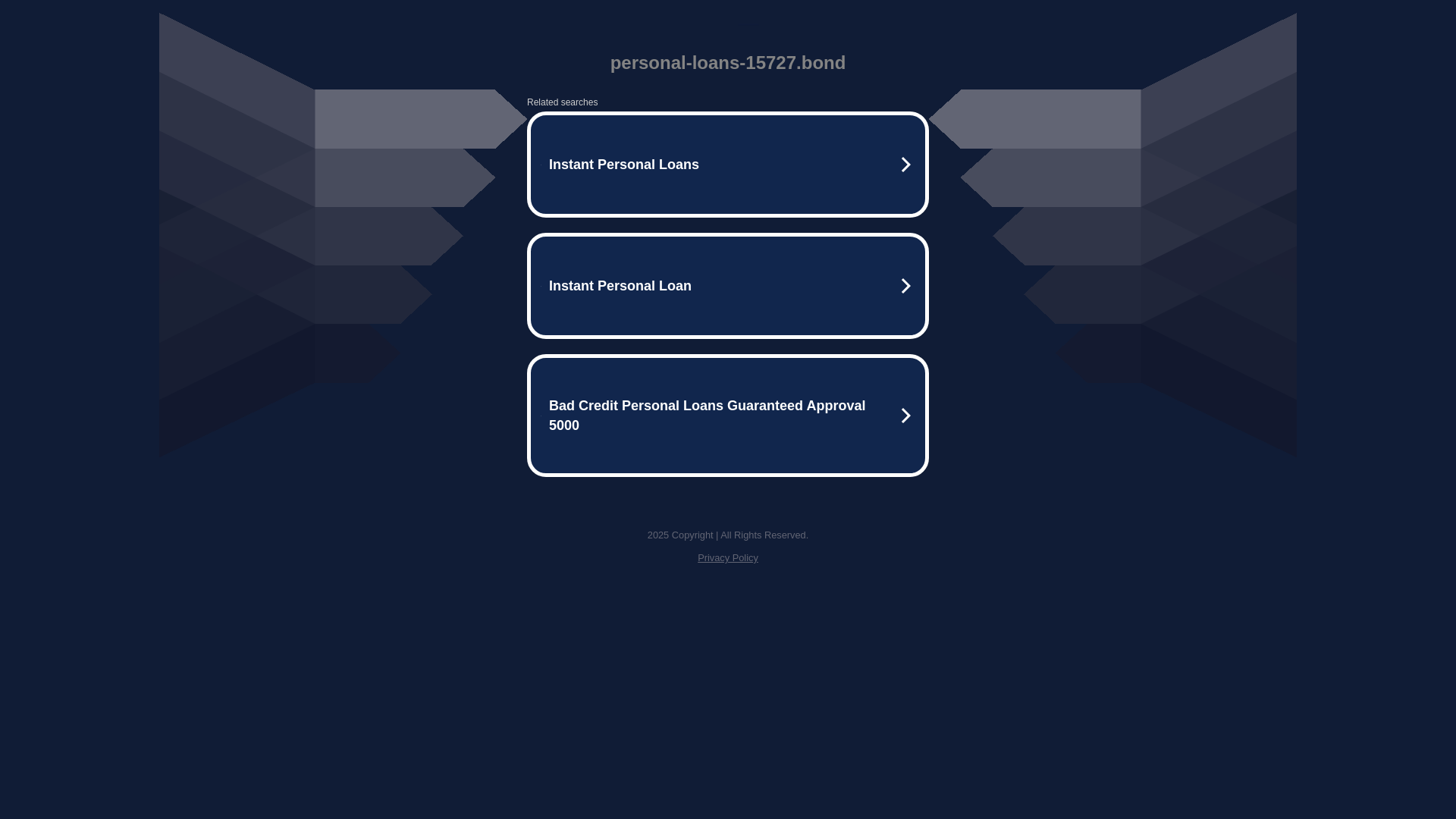 website screenshot of https://personal-loans-15727.bond/