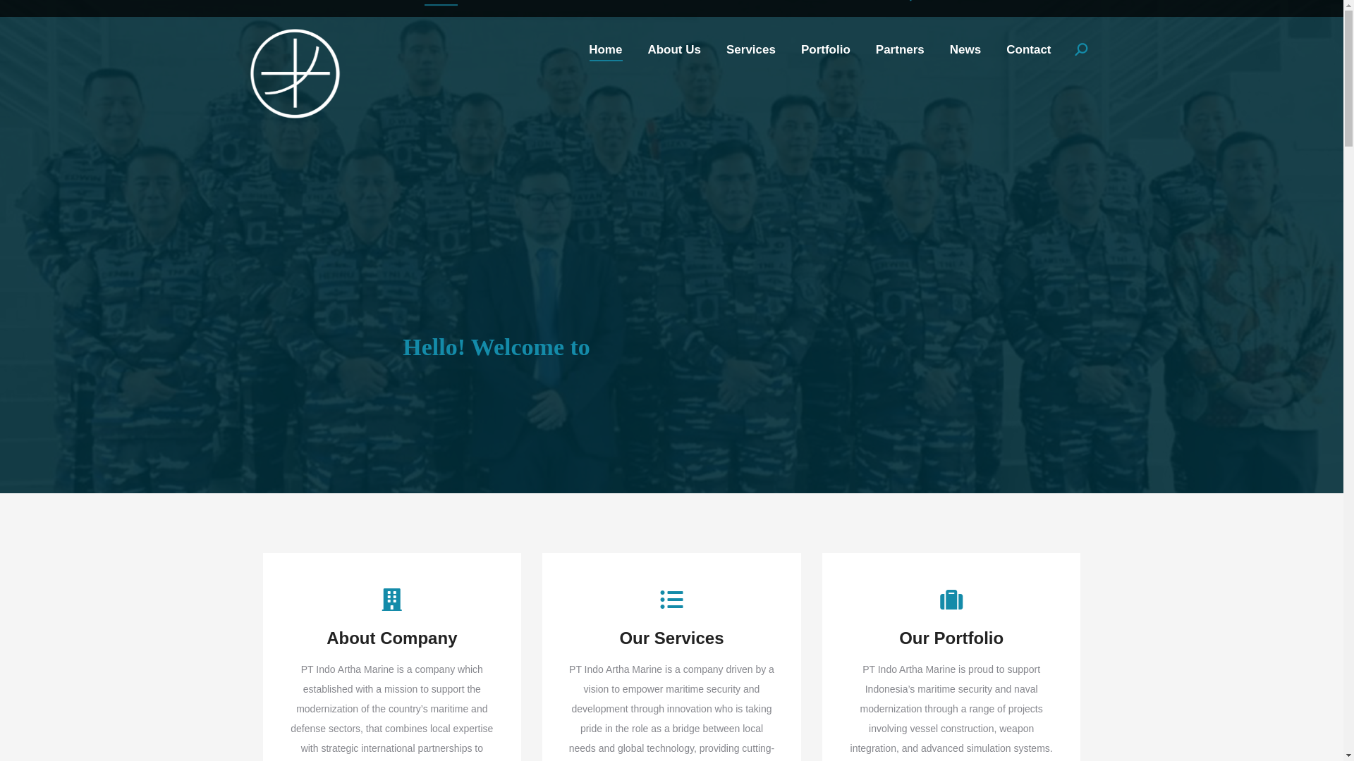 website screenshot of https://indoarthamarine.com/