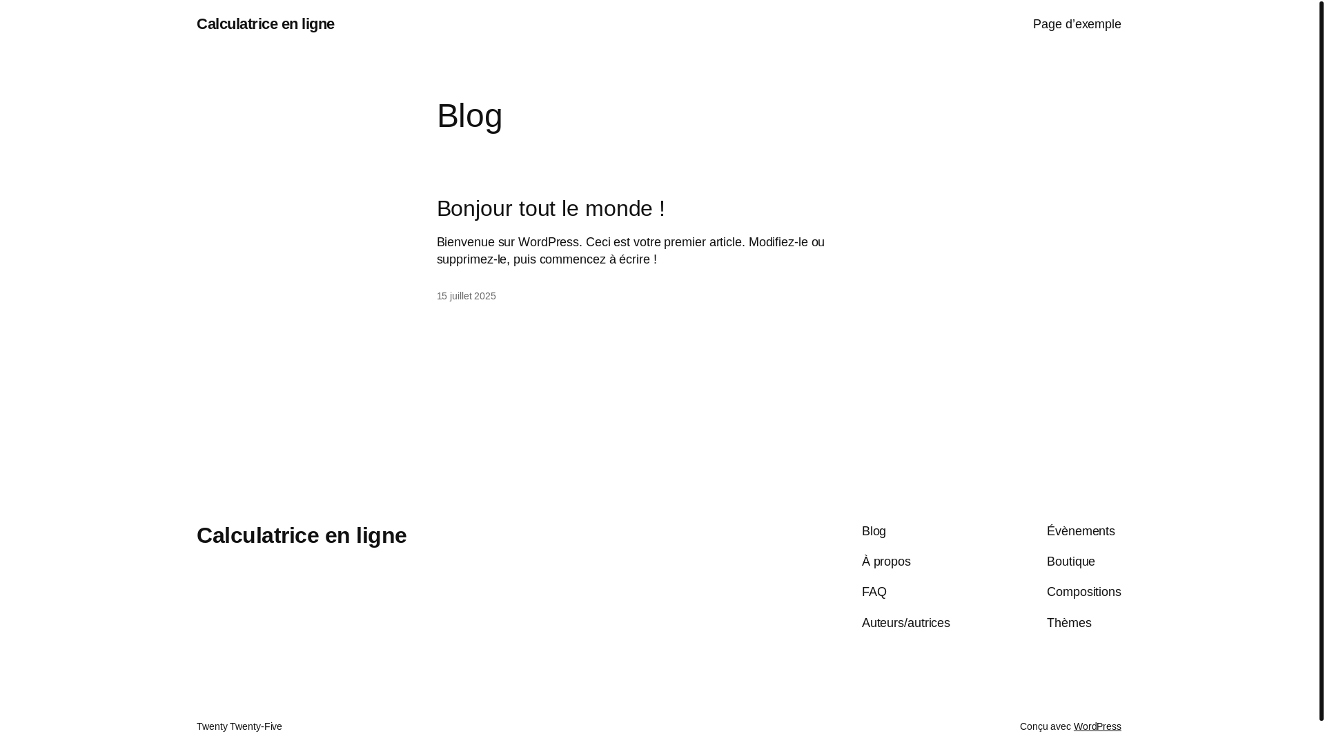 website screenshot of https://calculatrice-en-ligne.net/