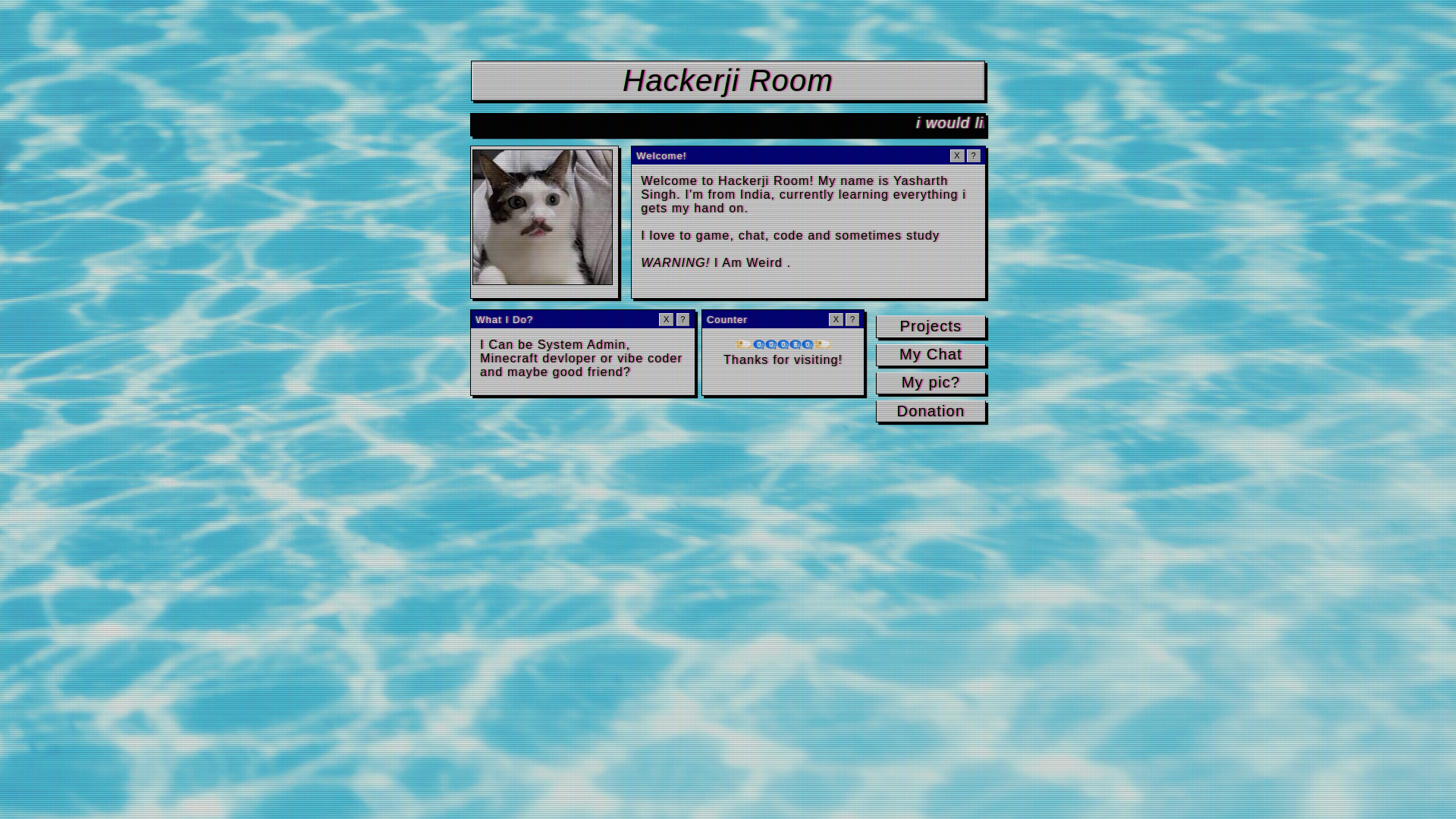 website screenshot of https://hackerji.pages.dev/