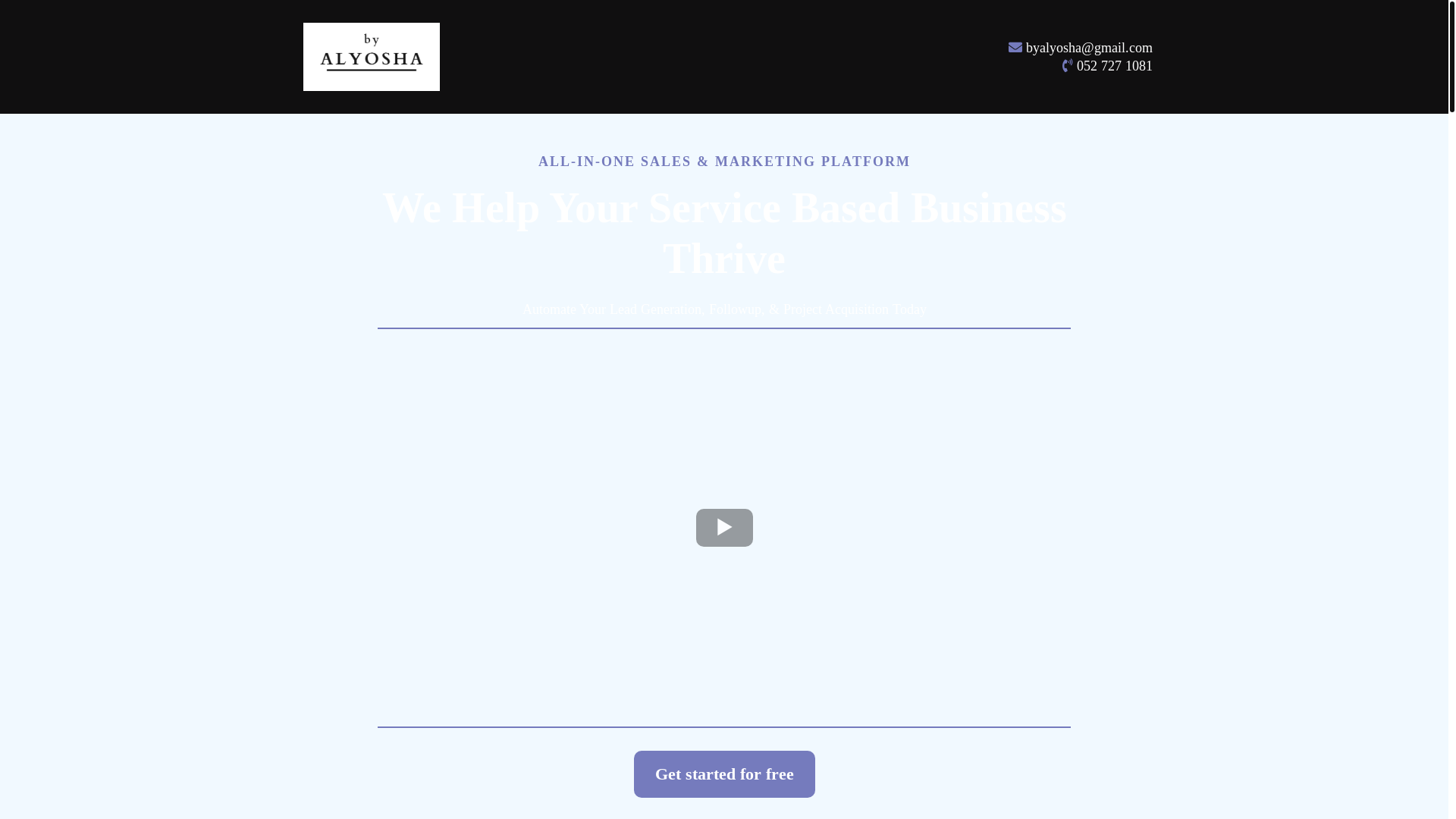 website screenshot of https://getbyalyosha.com/