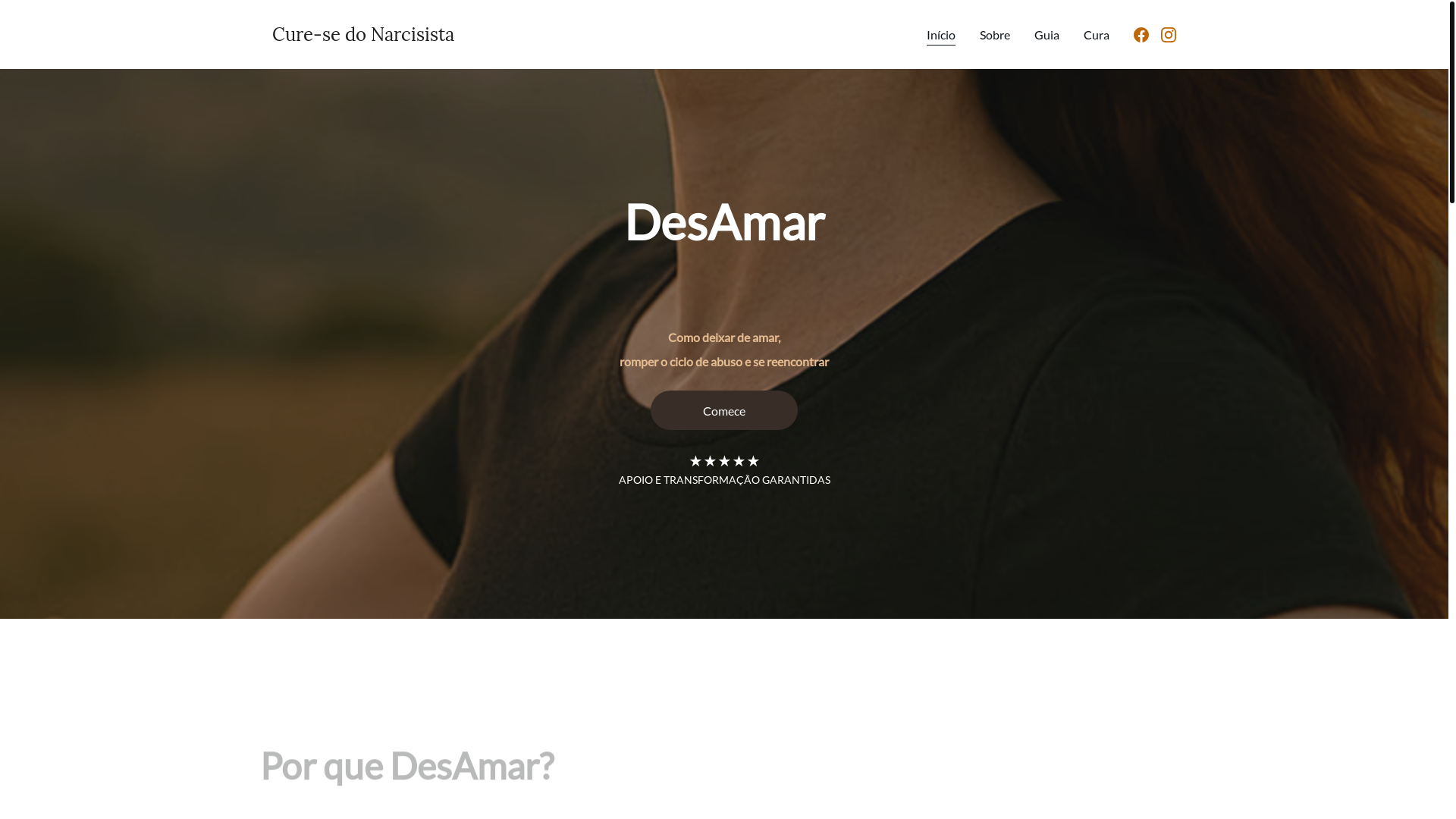 website screenshot of https://curesedonarcisista.com/