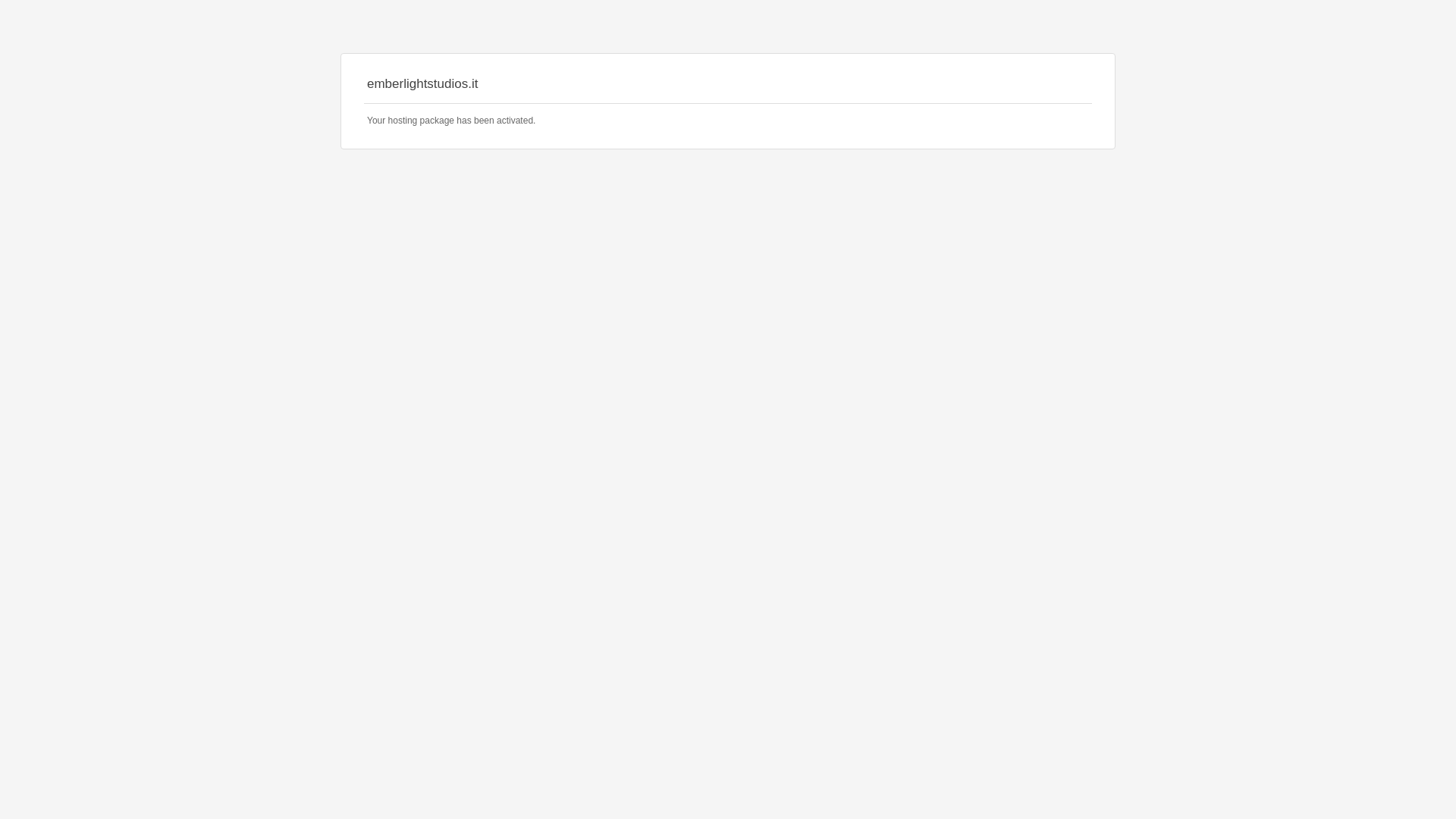 website screenshot of https://emberlightstudios.it/
