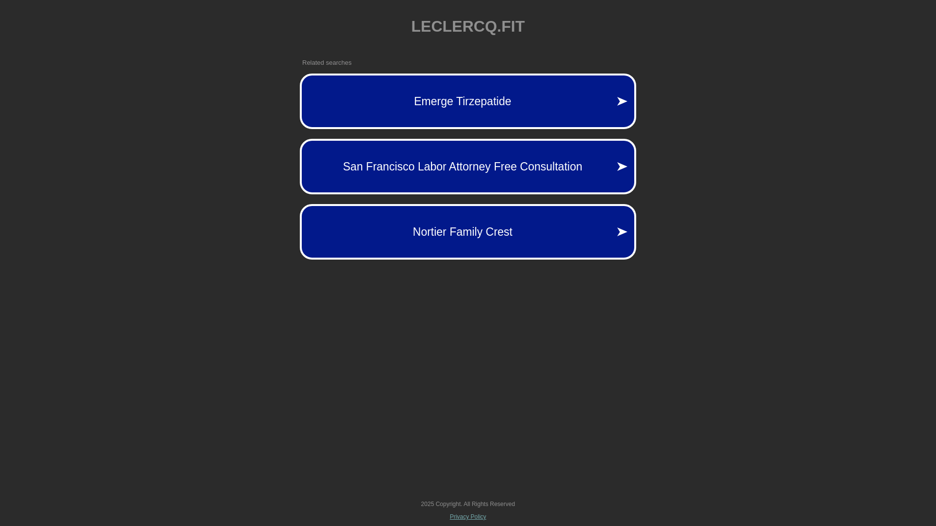 website screenshot of https://leclercq.fit/