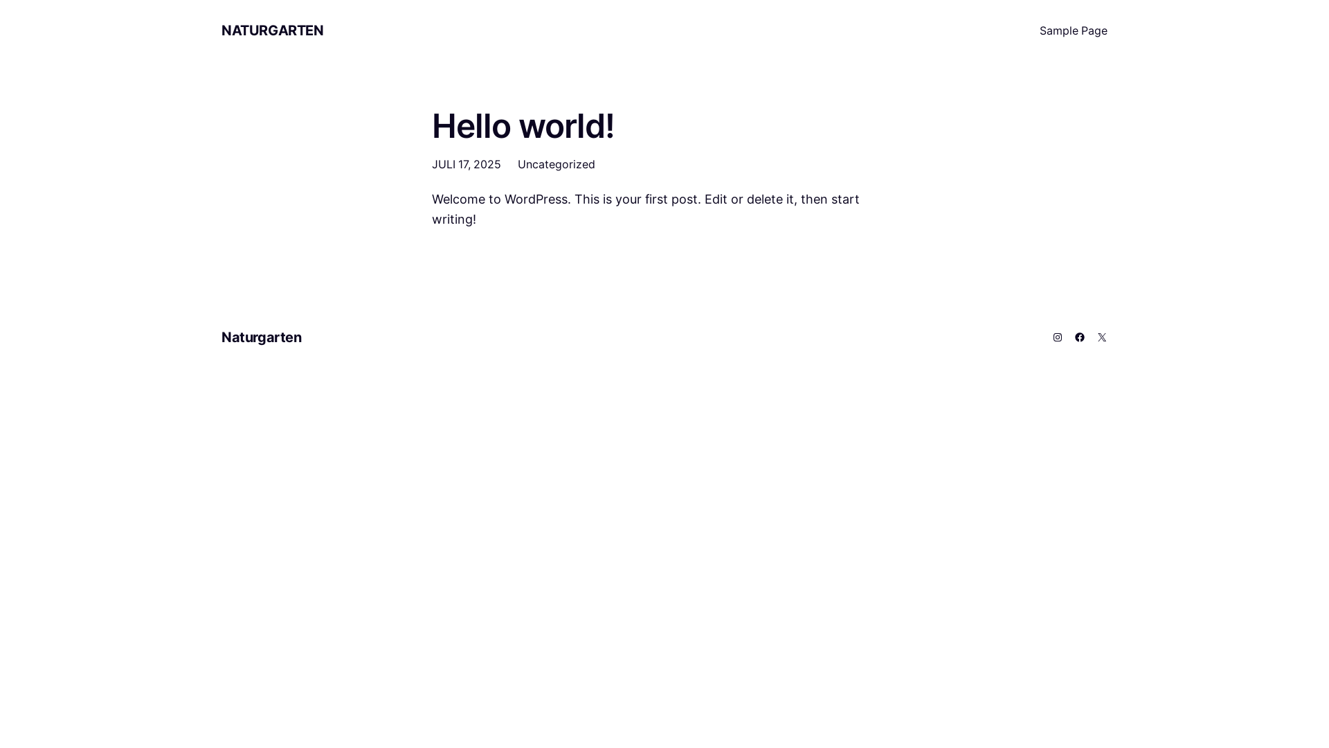 website screenshot of https://naturgartenamhof.eu/