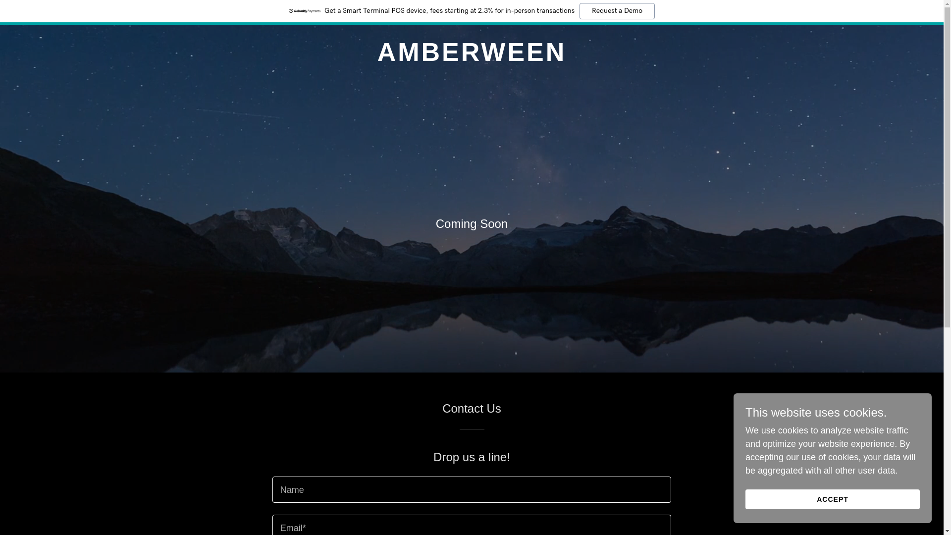 website screenshot of https://amberween.com/