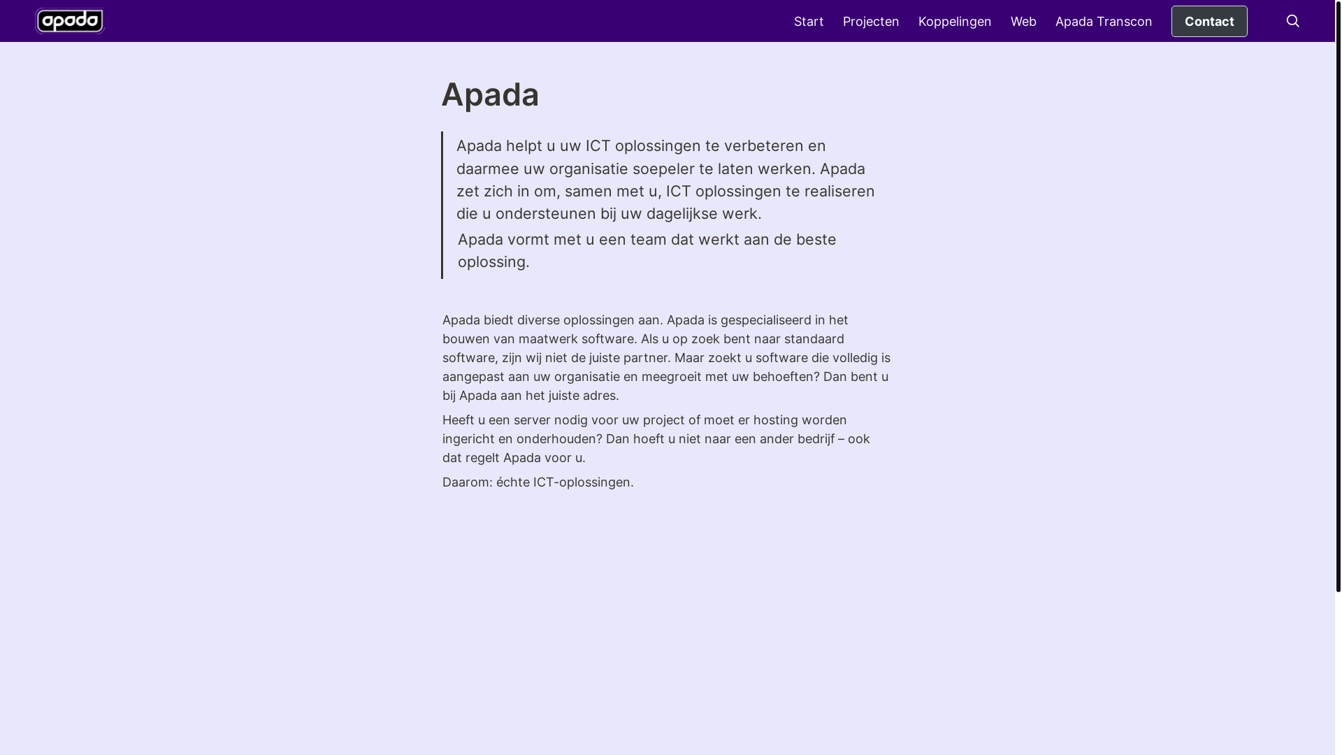 website screenshot of https://apada-bullet.pages.dev/