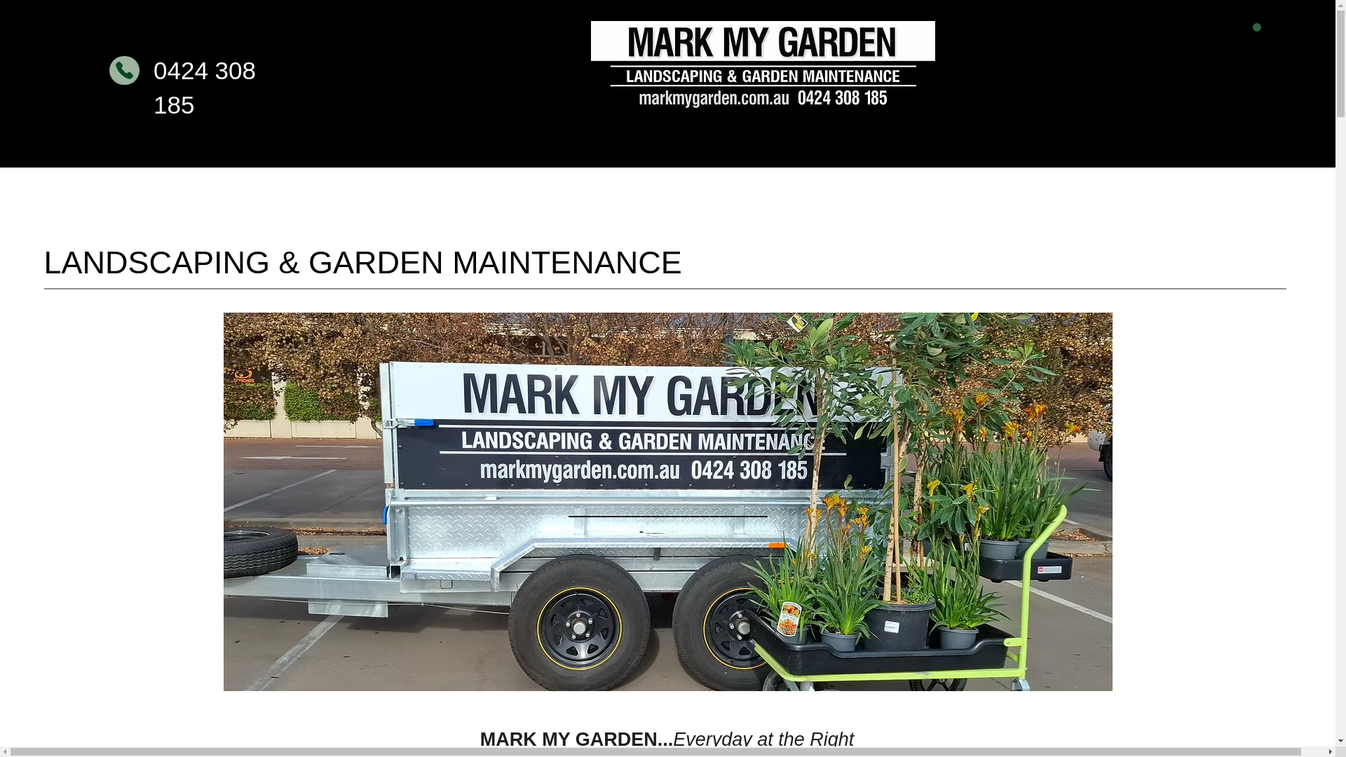 website screenshot of https://markmygarden.com.au/