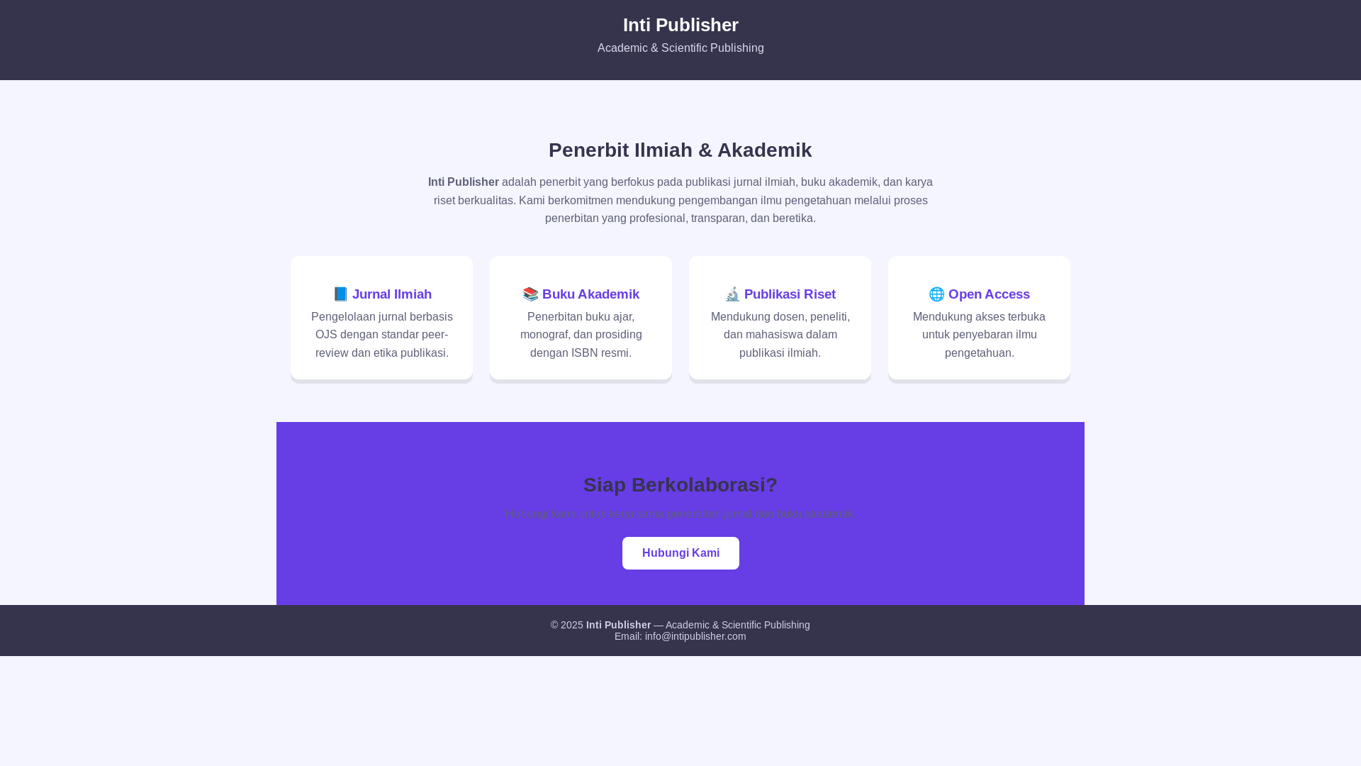 website screenshot of https://intipublisher.com/
