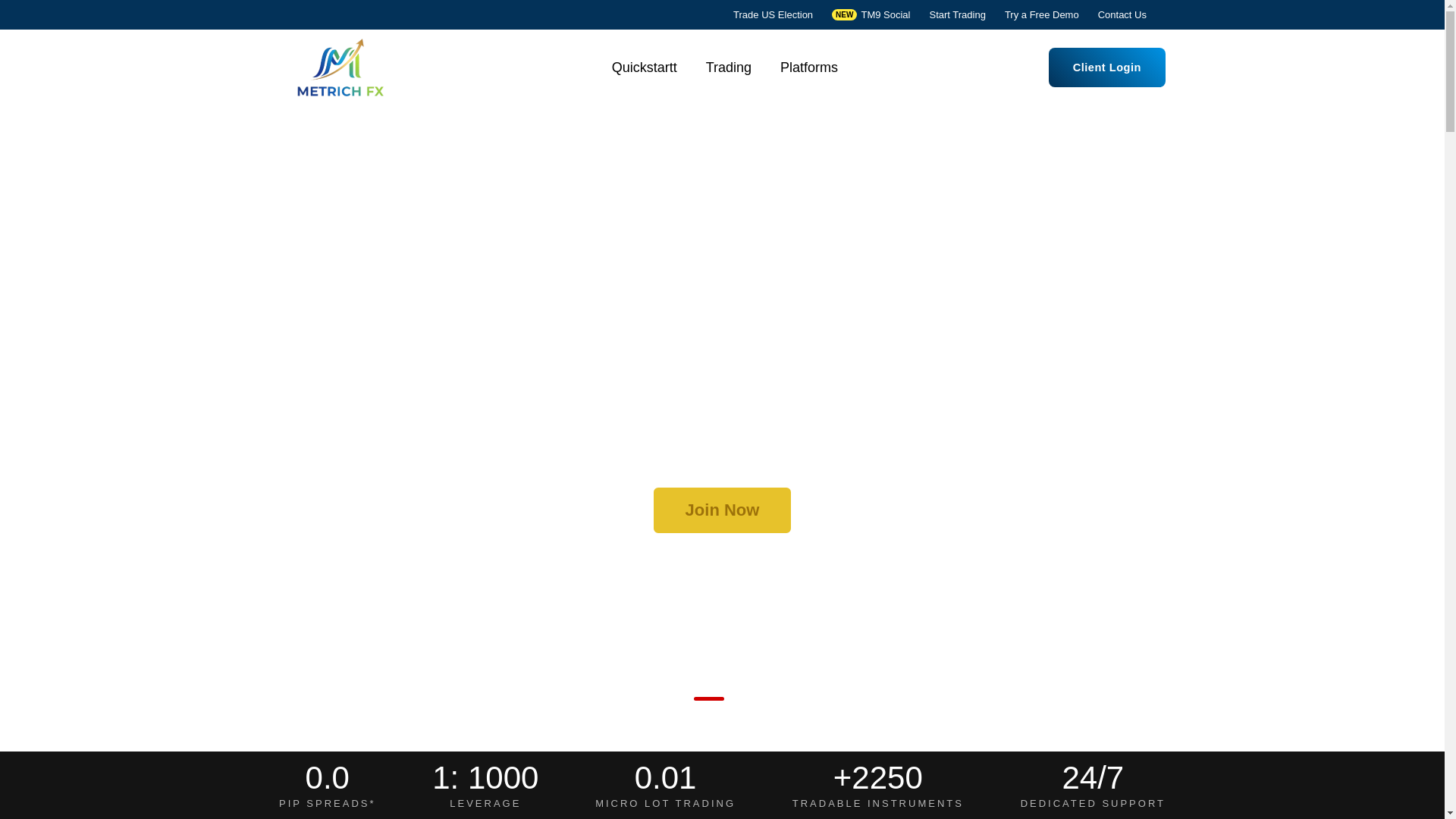 website screenshot of https://metrichcapital.online/