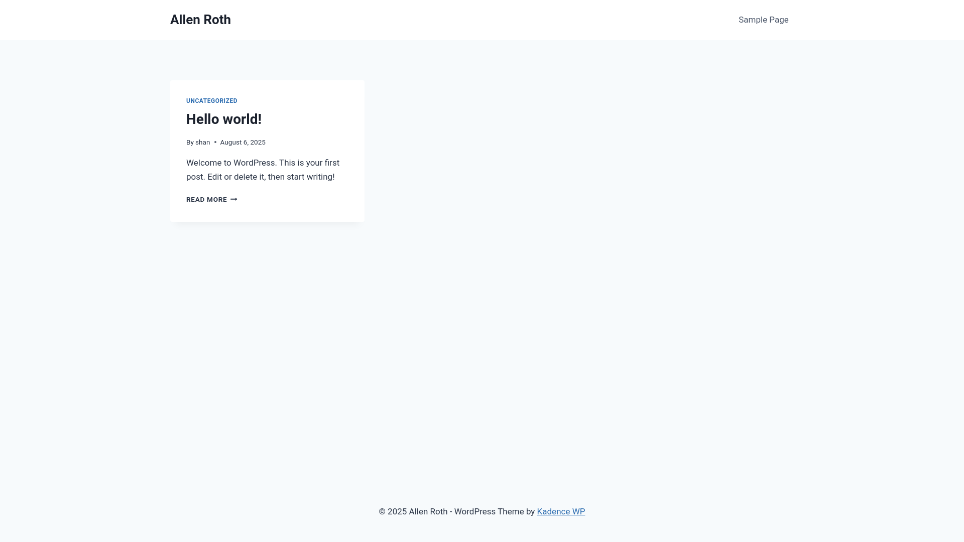 website screenshot of https://allenandrothinc.com/