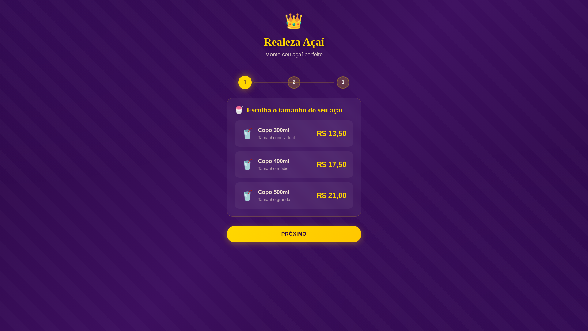 website screenshot of https://realezaacai.com.br/