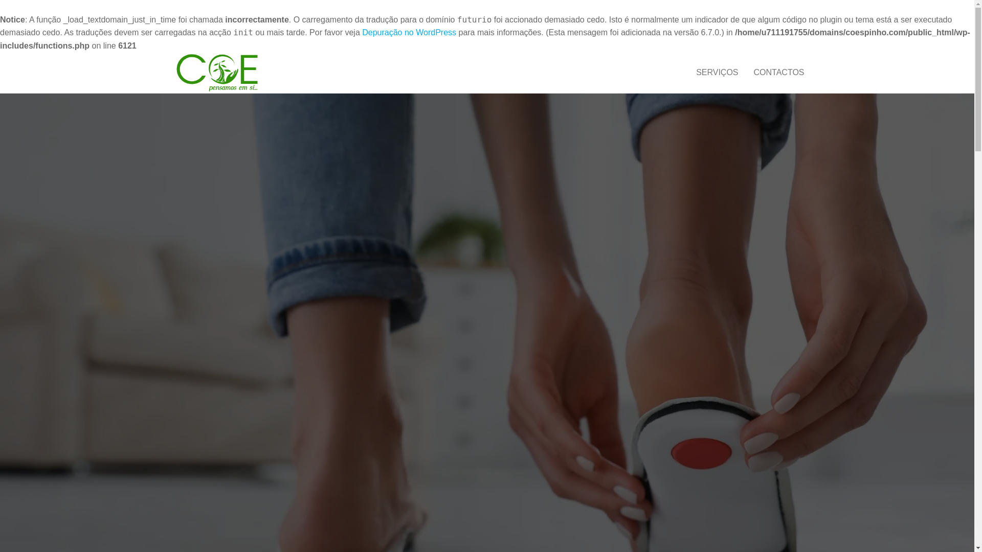 website screenshot of https://coespinho.com/