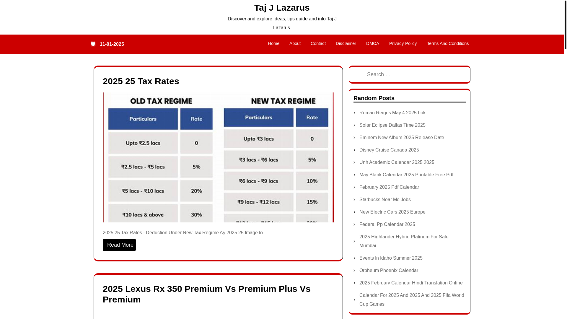 website screenshot of https://tajjlazarus.pages.dev/