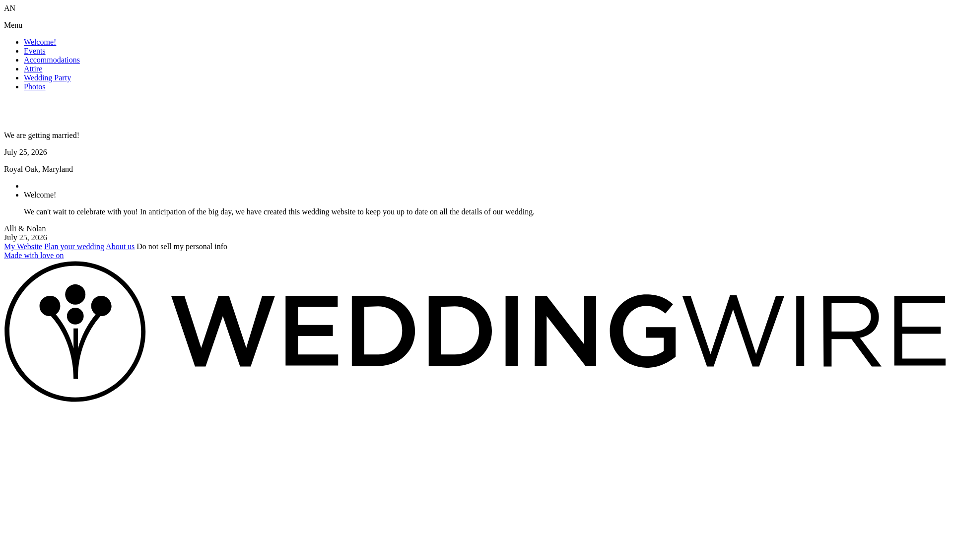 website screenshot of https://allisonandnolanaretyingtheknot.net/