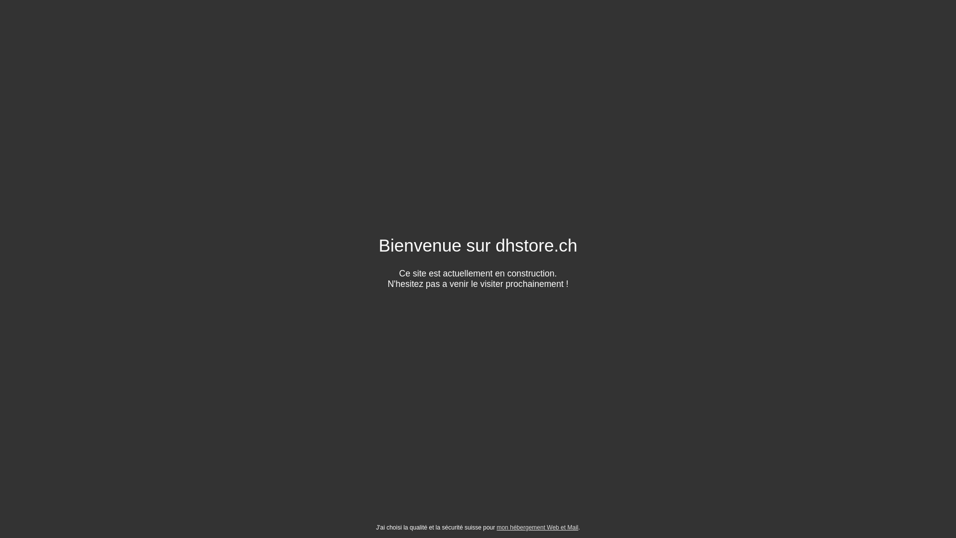 website screenshot of https://dhstore.ch/