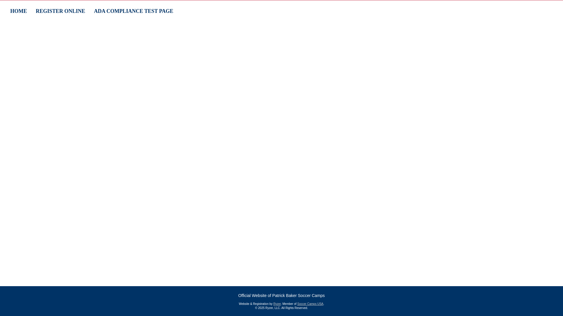 website screenshot of https://fausoccergirlscamps.com/