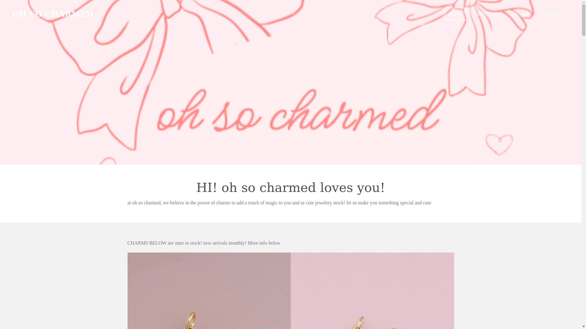 website screenshot of https://oh-so-charmed.com/