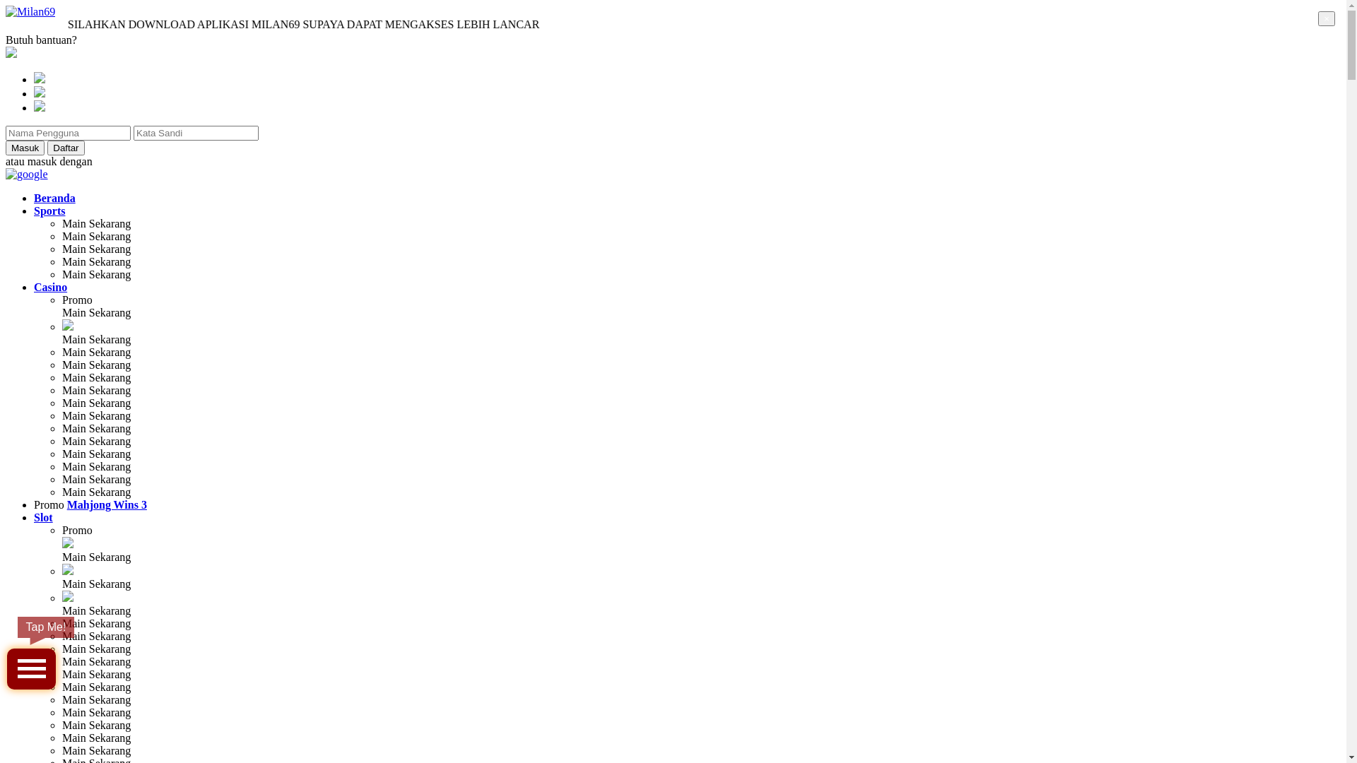 website screenshot of https://milan69aksesalt.com/