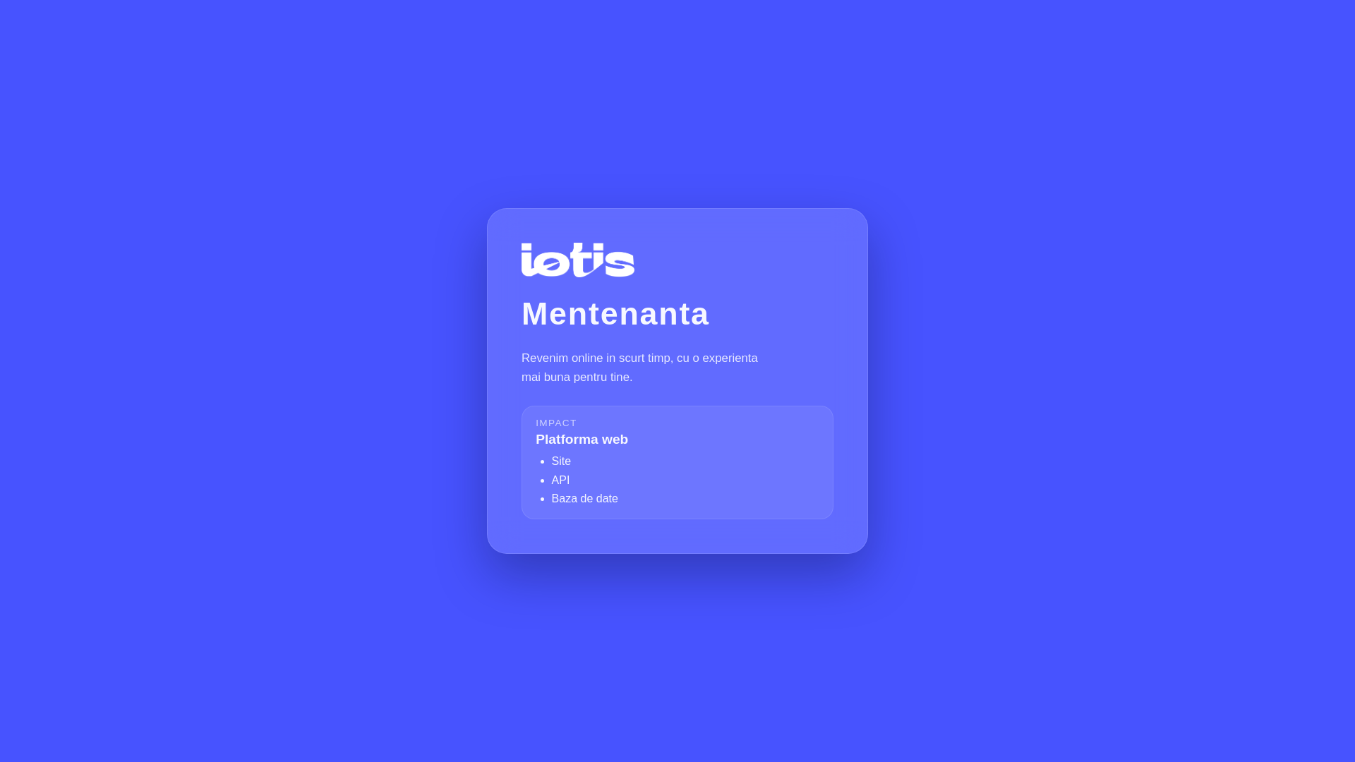 website screenshot of https://iotis.pages.dev/